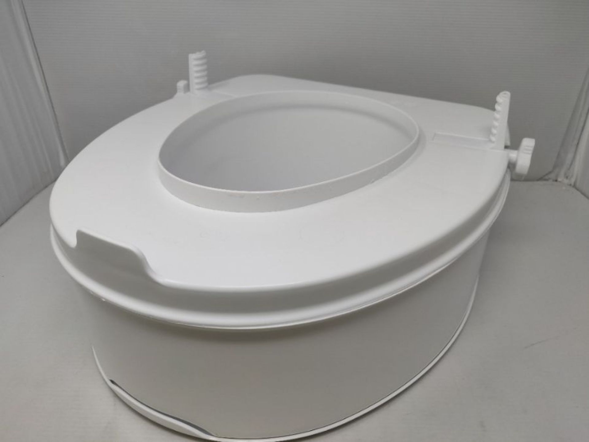 Drive 6 Inch Raised Toilet Seat with Lid - Image 2 of 2