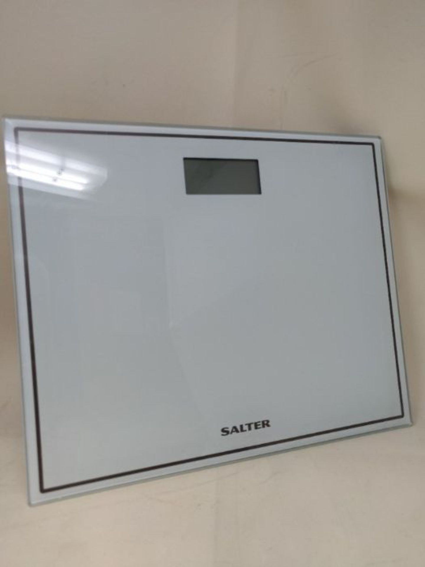 Salter Compact Digital Bathroom Scales - Toughened Glass, Measure Body Weight Metric / - Image 2 of 2