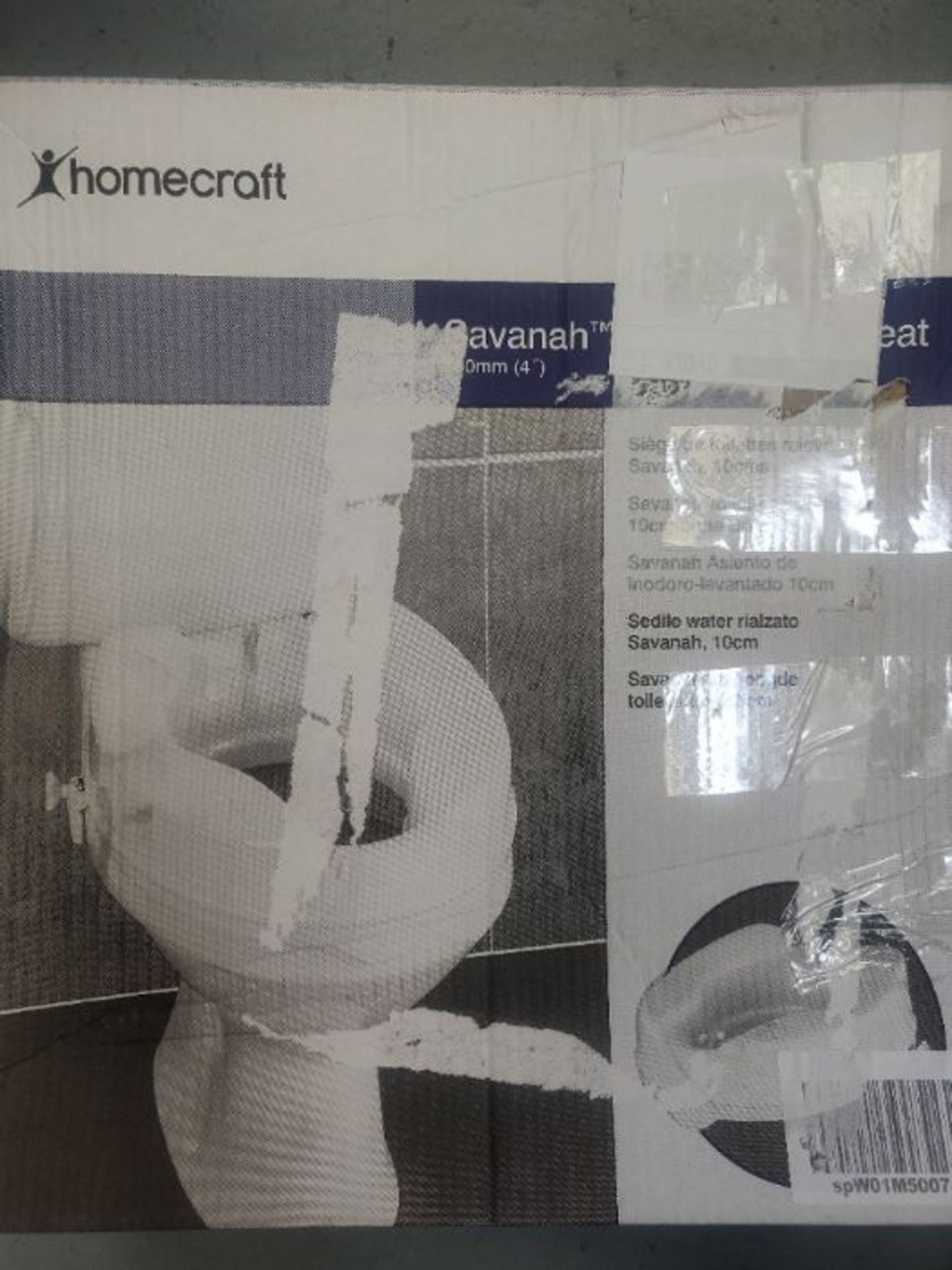 Homecraft Savanah Raised Toilet Seat without Lid, Elongated & Elevated Lock Seat Suppo - Image 2 of 3