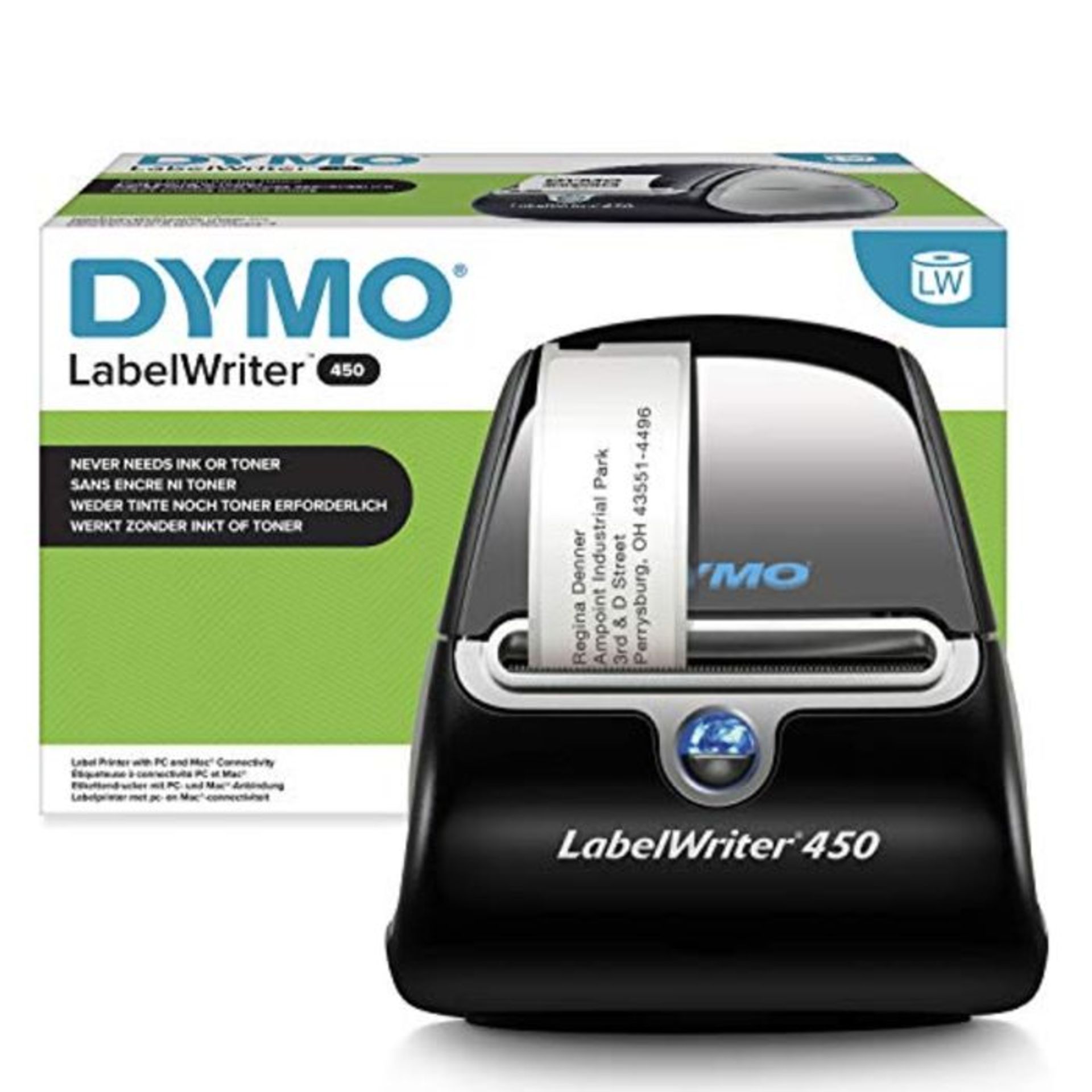 RRP £226.00 DYMO LabelWriter 450 Thermal Label Printer, Prints 51 LW Labels Per Minute