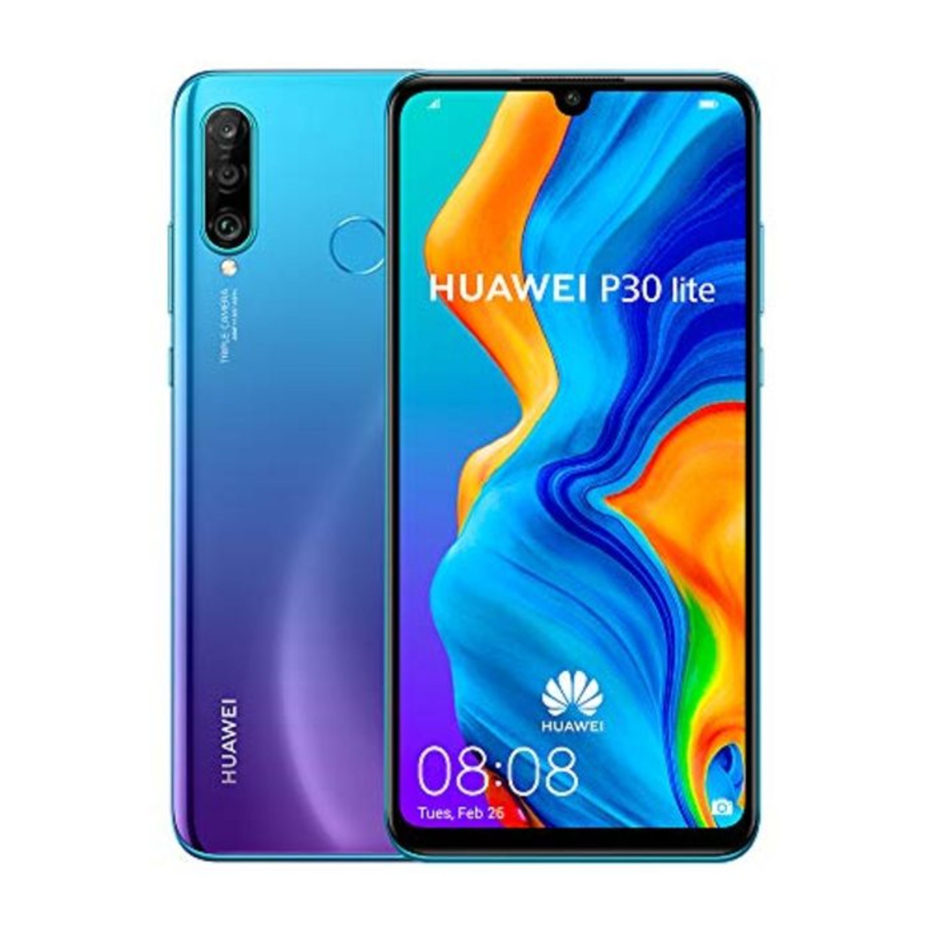 RRP £289.00 Huawei P30 Lite 128 GB 6.15 inch FHD Dewdrop Display Smartphone with MP AI Ultra-wide