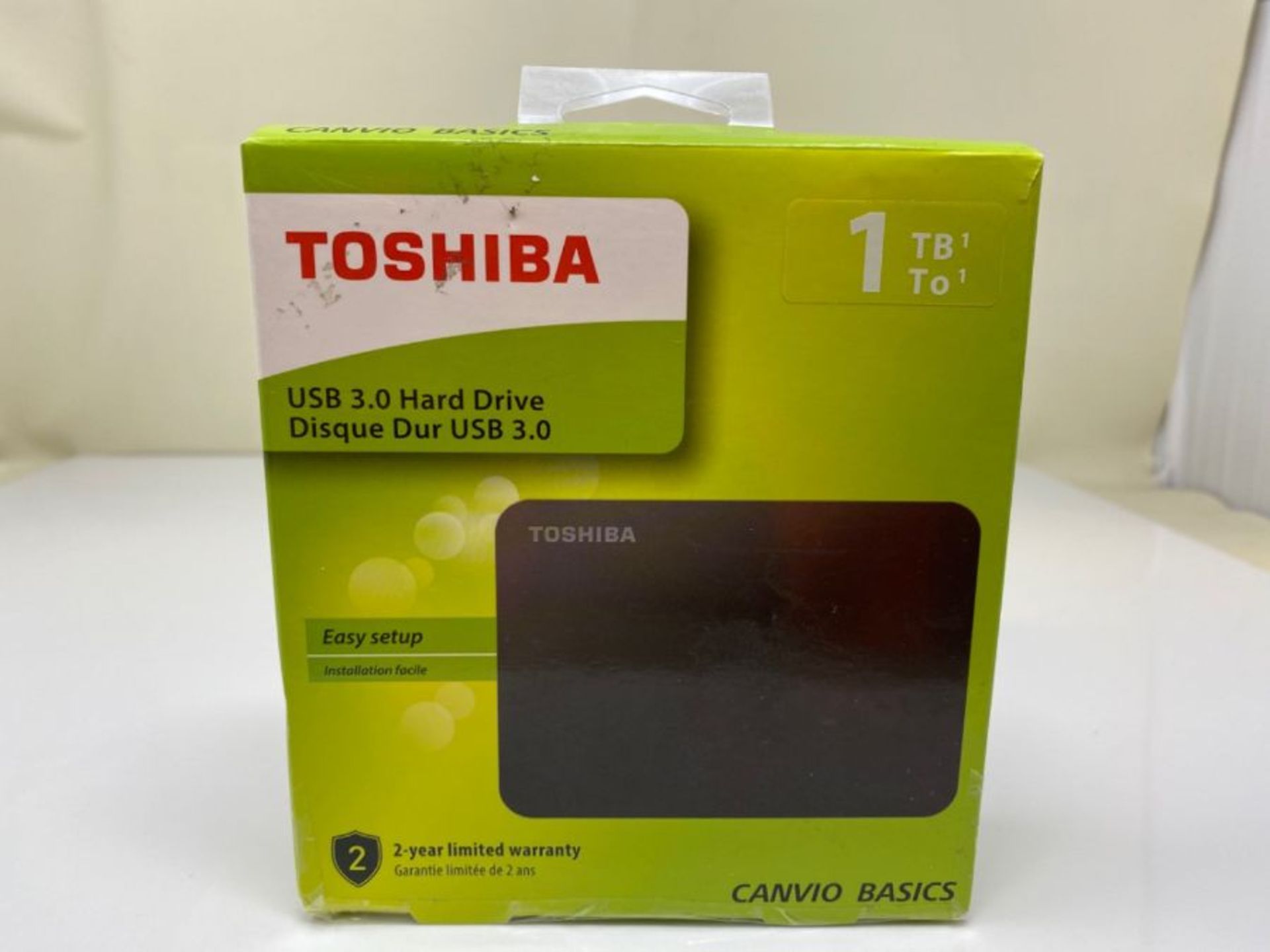 Toshiba HDTC910EK3AA 1TB Canvio Basics 2.5-Inch USB 3.0 Portable External Hard Drive - - Bild 2 aus 2