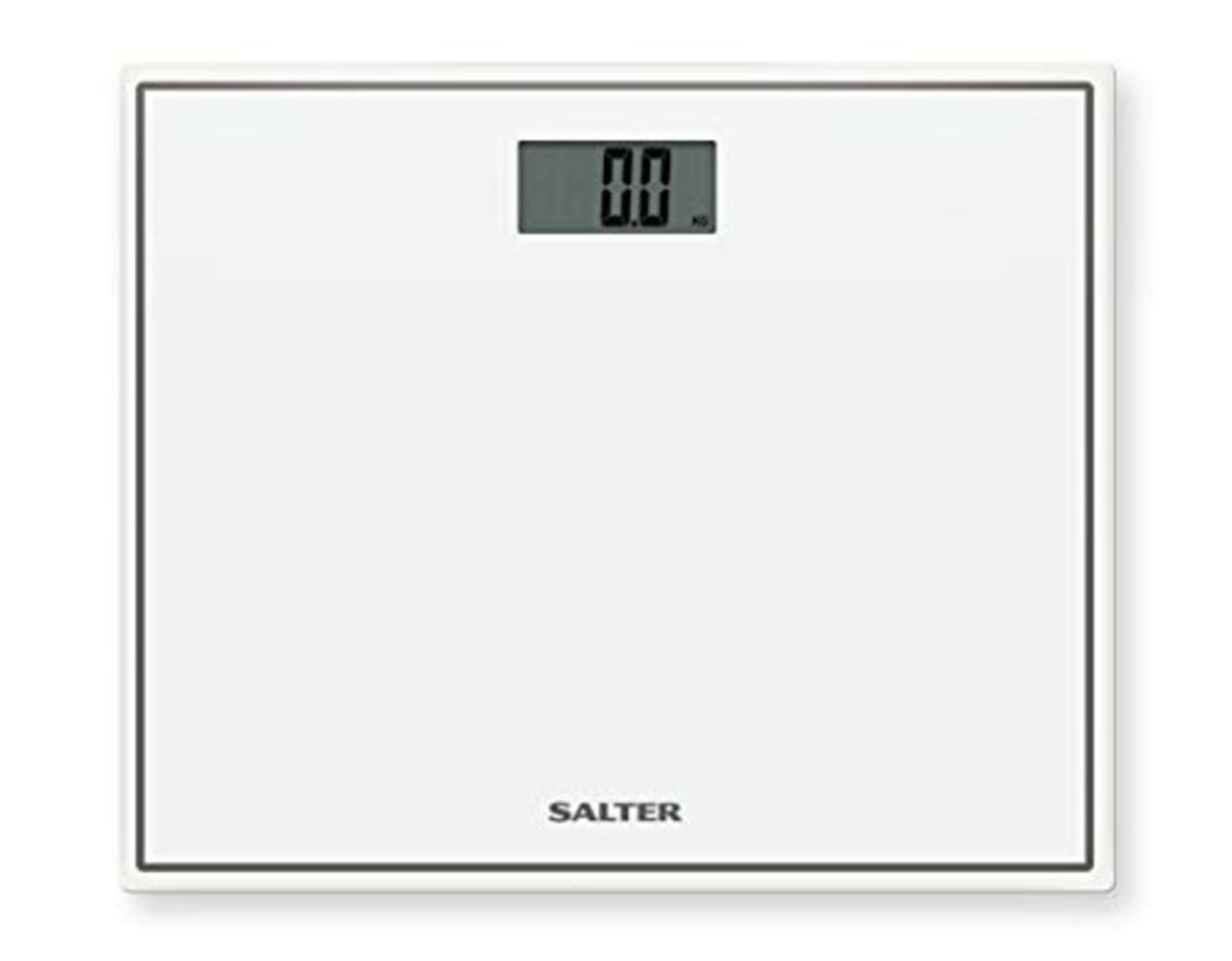 Salter Compact Digital Bathroom Scales - Toughened Glass, Measure Body Weight Metric /