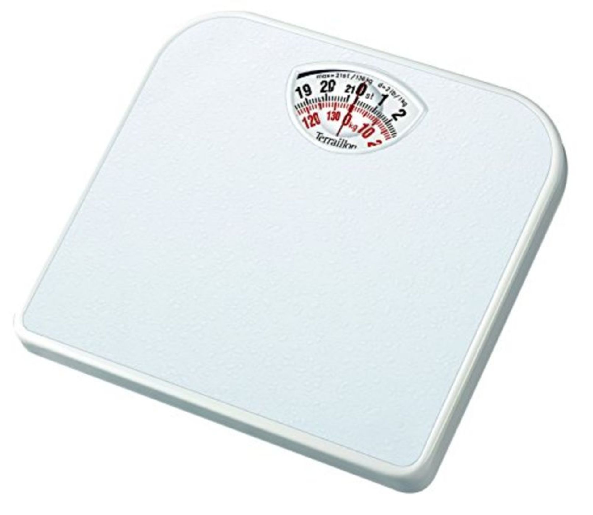 Terraillon Mechanical Bathroom Scale, Large Rotating dial, Compact, 120 kg/19 st, T101