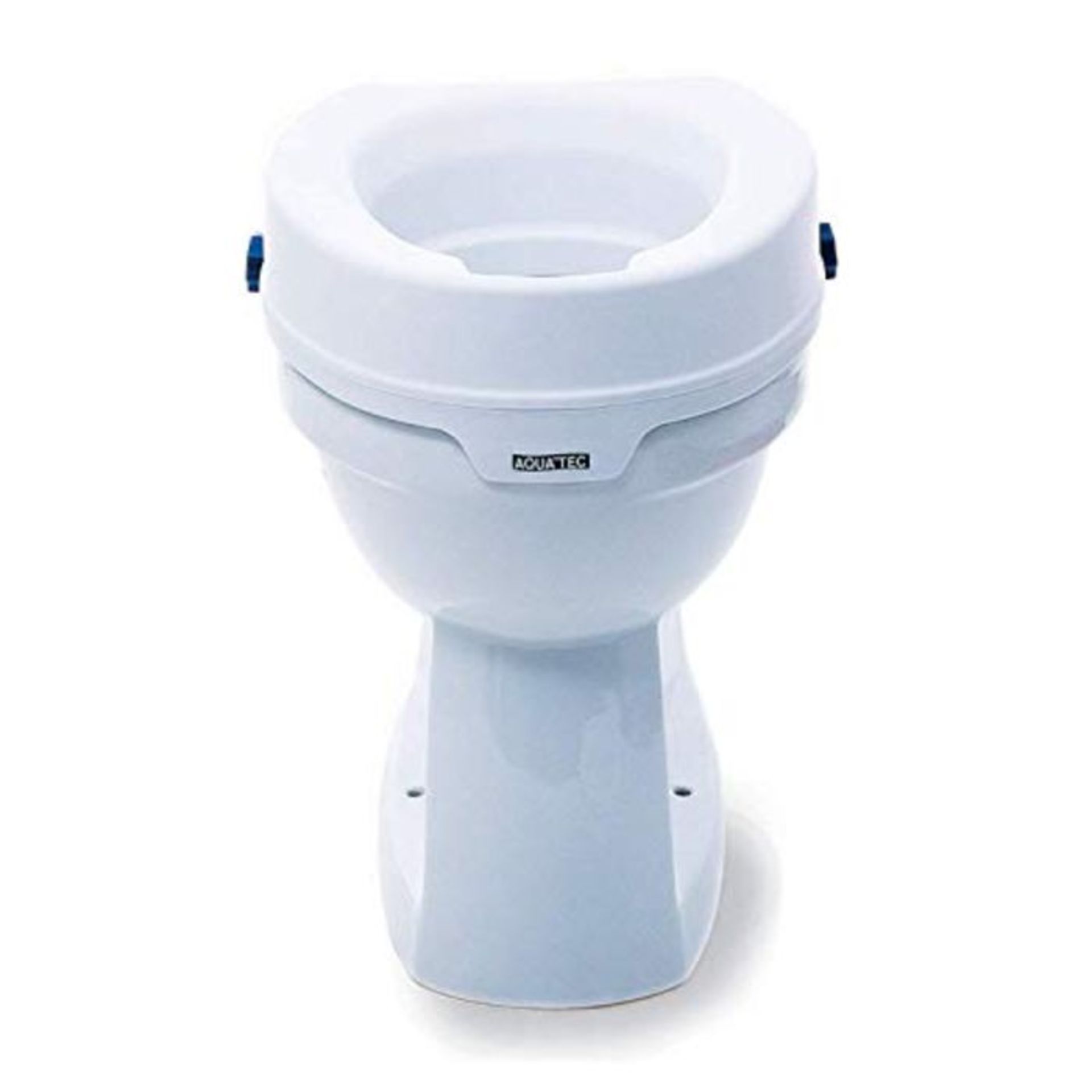 Toilet Seat Raiser- Invacare Aquatec 90 Toilet Seat Raiser Without Lid - Raised Toilet