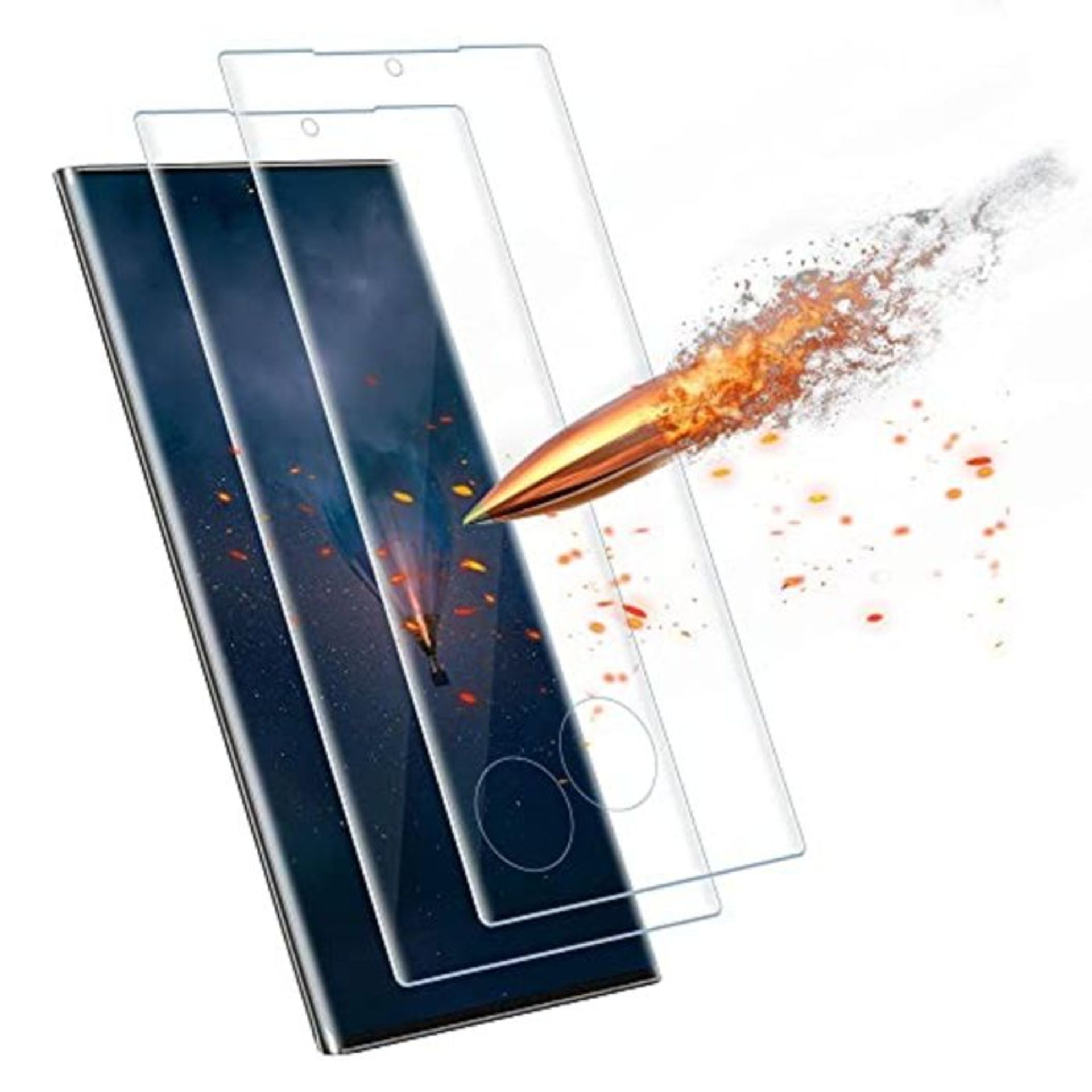 Agedate Tempered Glass Screen Protector for Samsung Galaxy Note 20 Ultra, 9H Hardness,