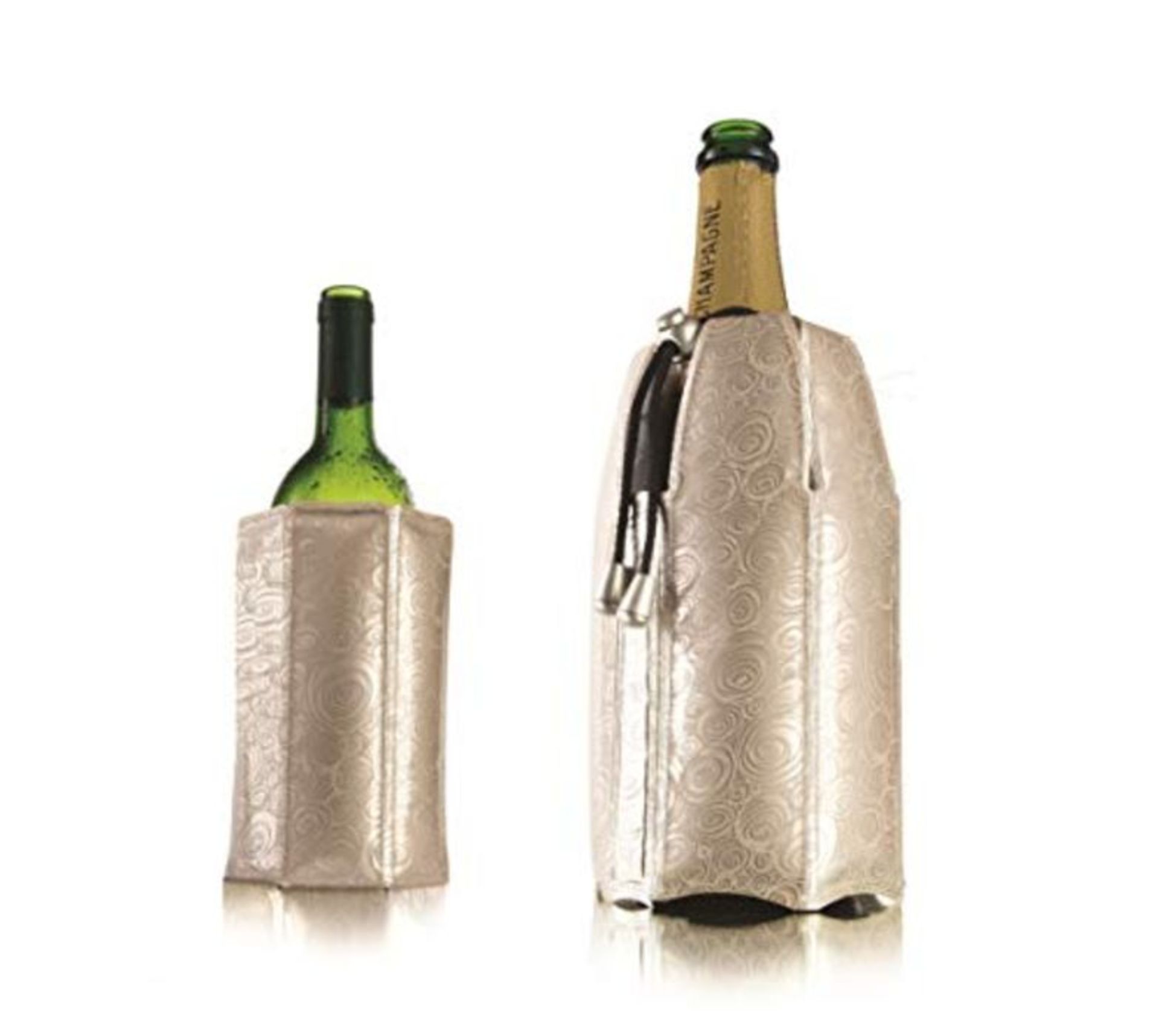 Vacu Vin Rapid Ice Wine and Champagne Cooler Set - Platinum