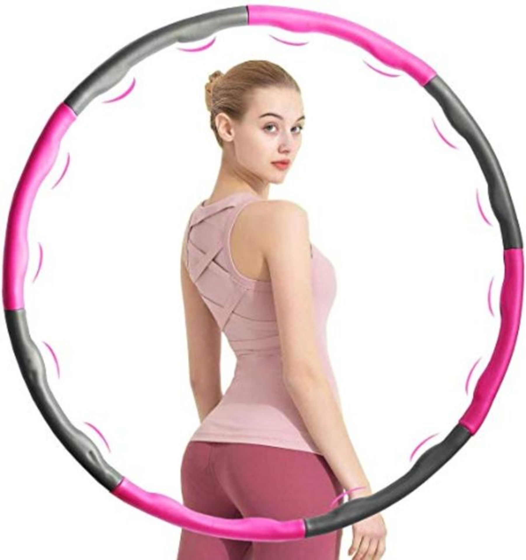 APPSOLS weighted hula hoops for adults, Fitness hoola hoop for Exercise, Workout and T