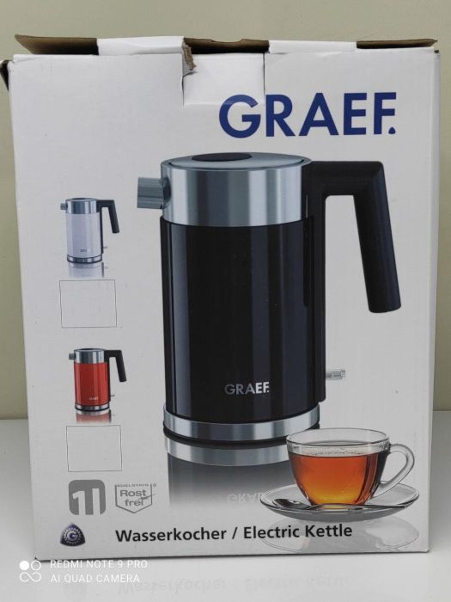 GRAEF WK 402 kettle 1l black - Image 2 of 3