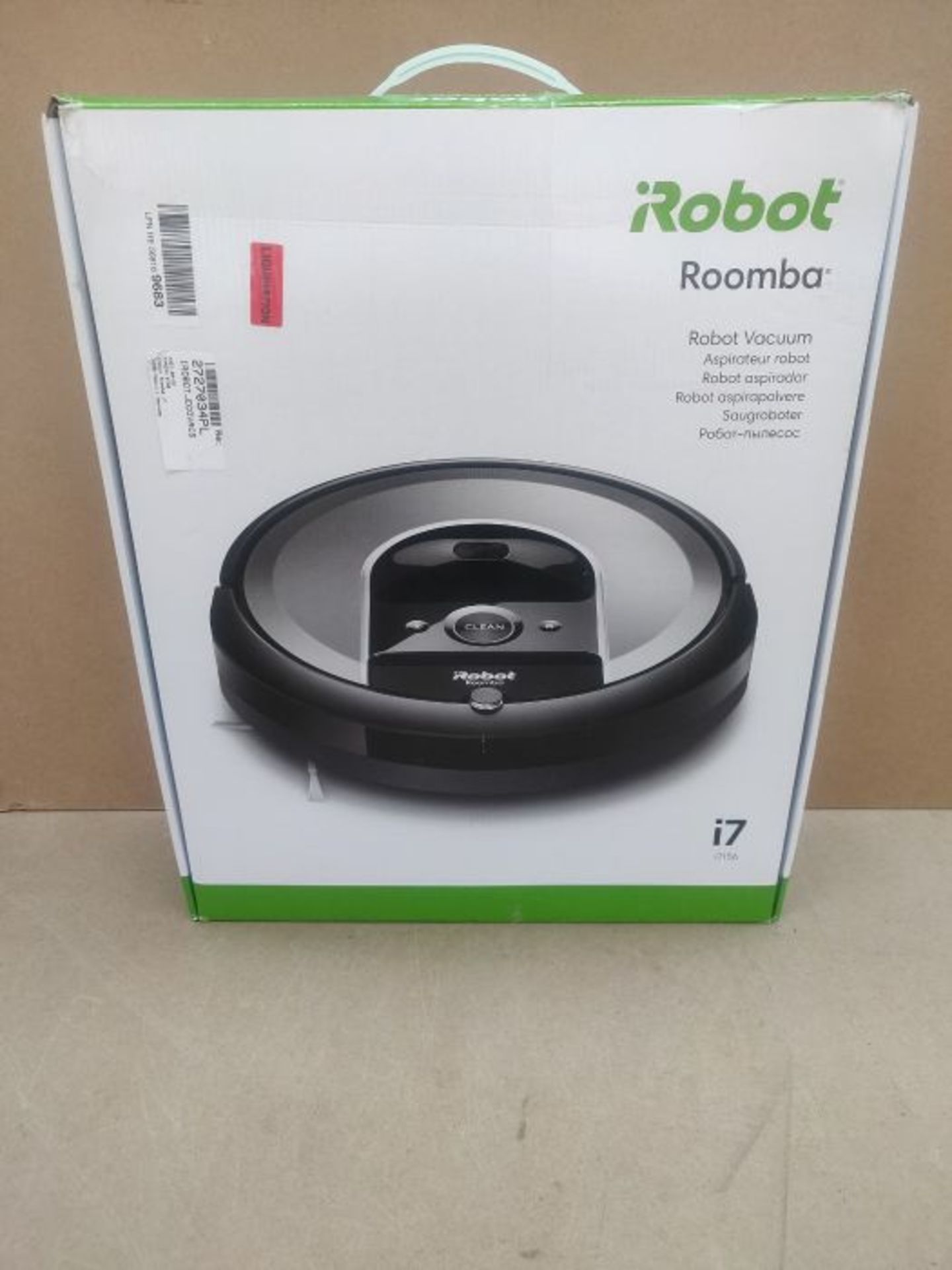 RRP £549.00 iRobot Roomba i7156 Cleaning Robot - Capable of Learning, Creates room layout plans an - Image 2 of 3