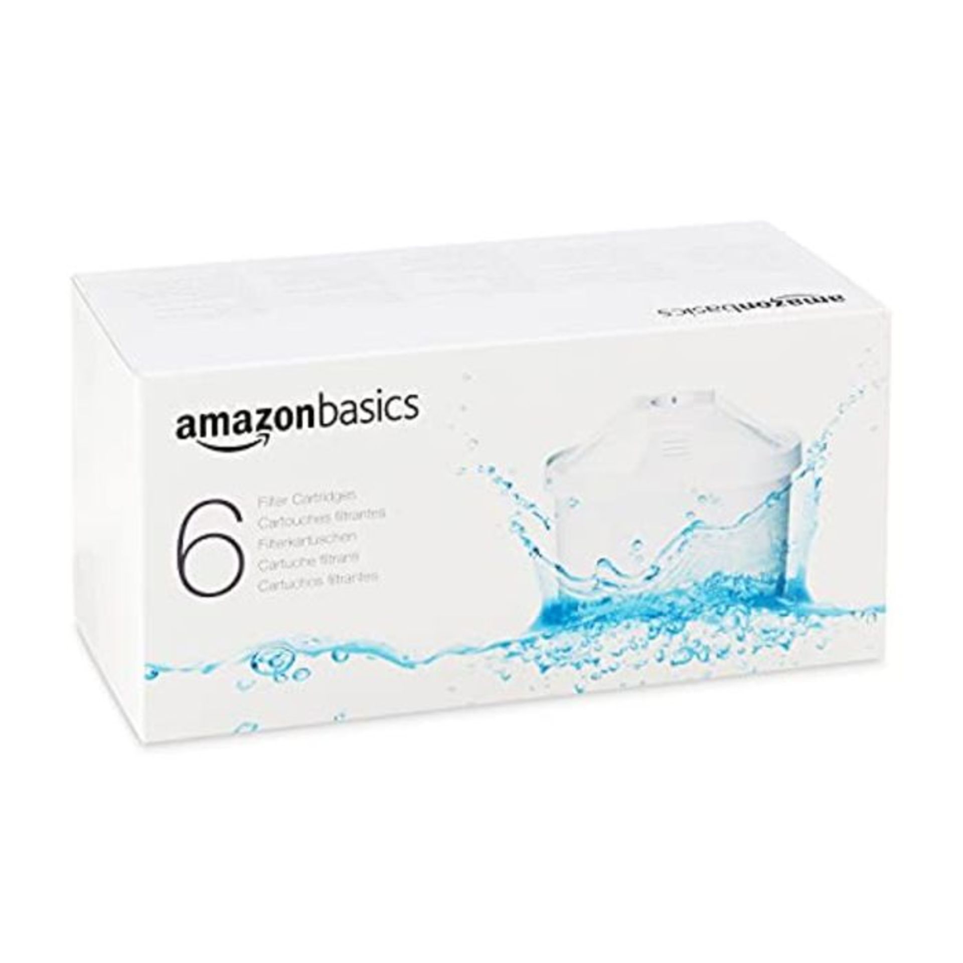 Amazon Basics Water Filter Cartridges  6 Pack - Fits BRITA Maxtra Jugs (not Maxtra+