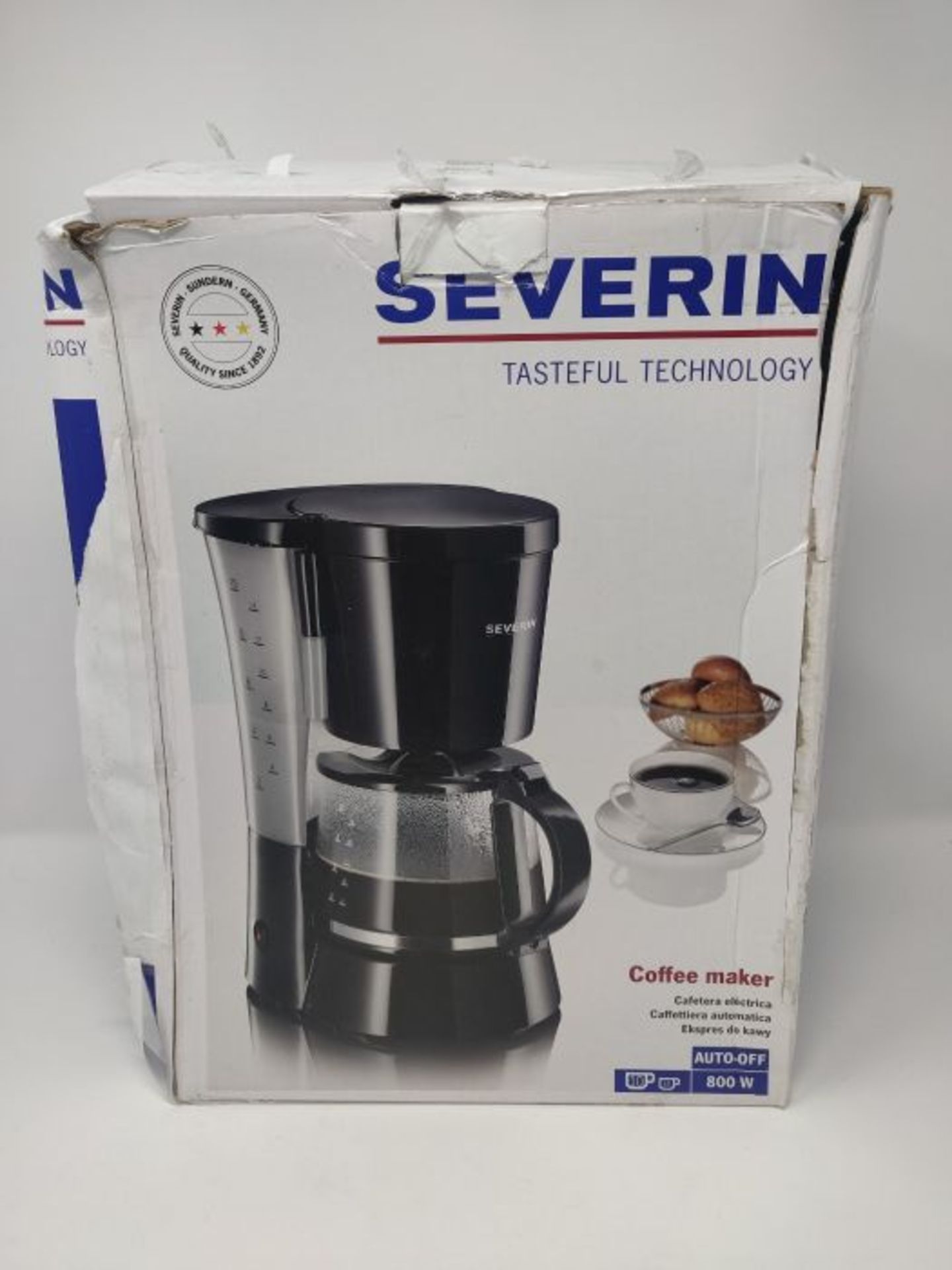 Severin Coffee Maker with 800 W of Power KA 4479, Black - Image 2 of 3