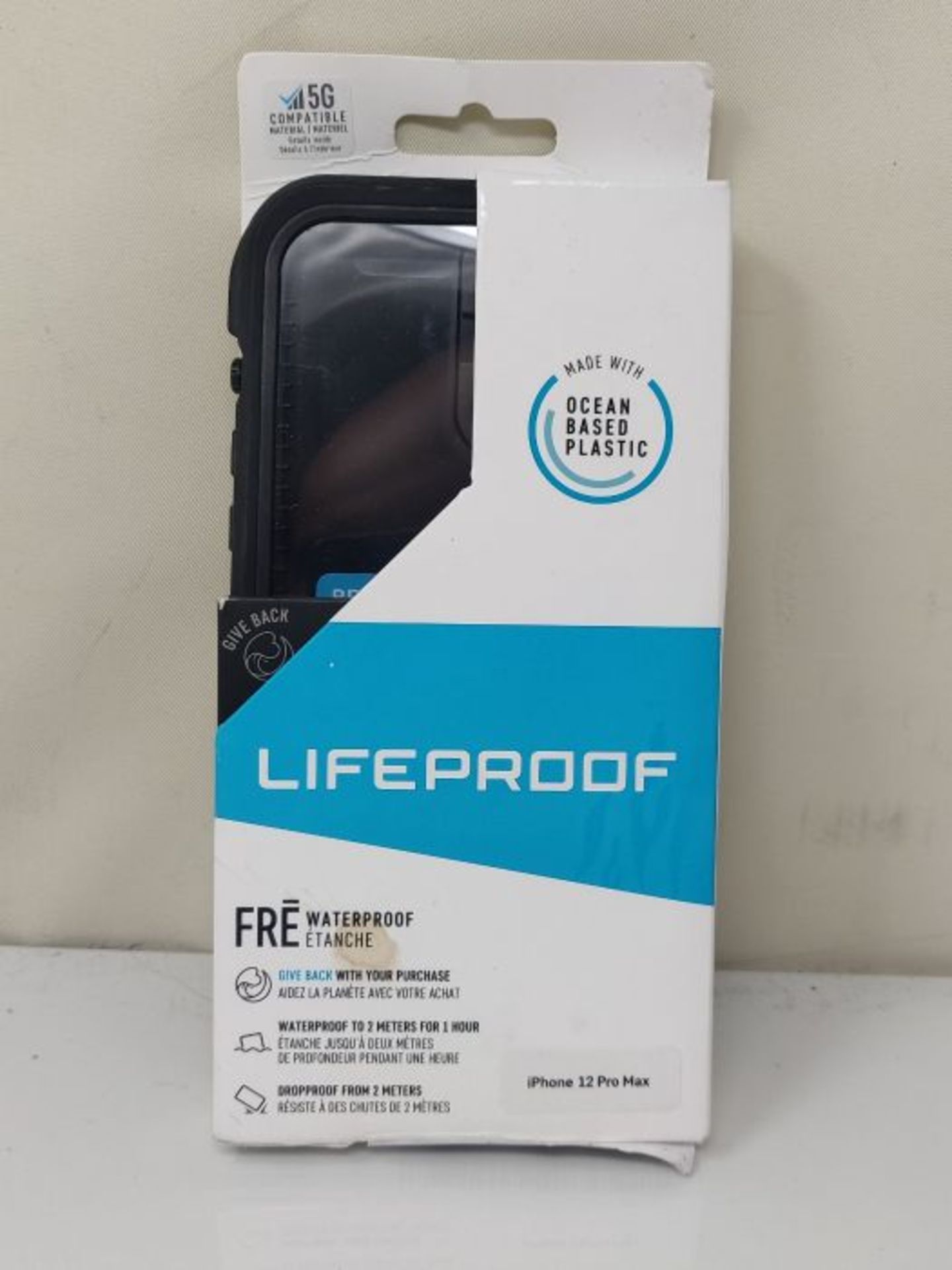 RRP £53.00 LifeProof for iPhone 12 Pro Max, Waterproof Drop Protective Case, Fre Series, Black - Image 2 of 3