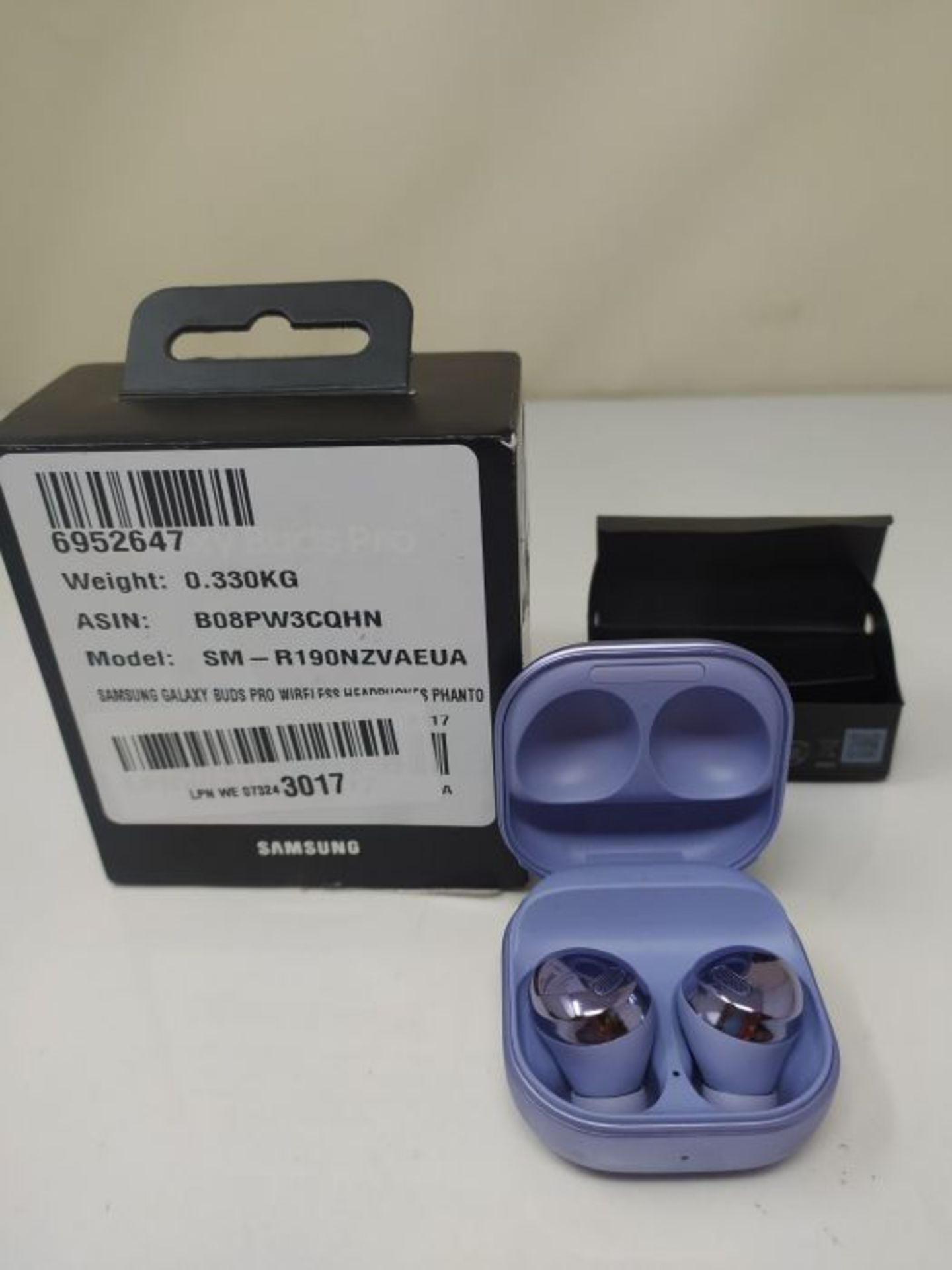 RRP £219.00 Samsung Galaxy Buds Pro Wireless Headphones Phantom Violet (UK Version) - Image 2 of 2