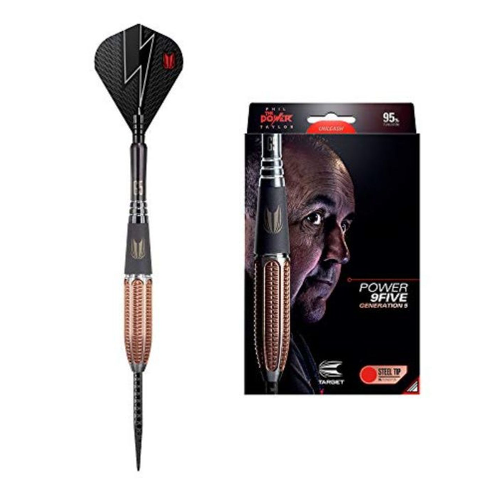 RRP £95.00 Target Darts Power 9Five G5 22g Steel Tip Darts