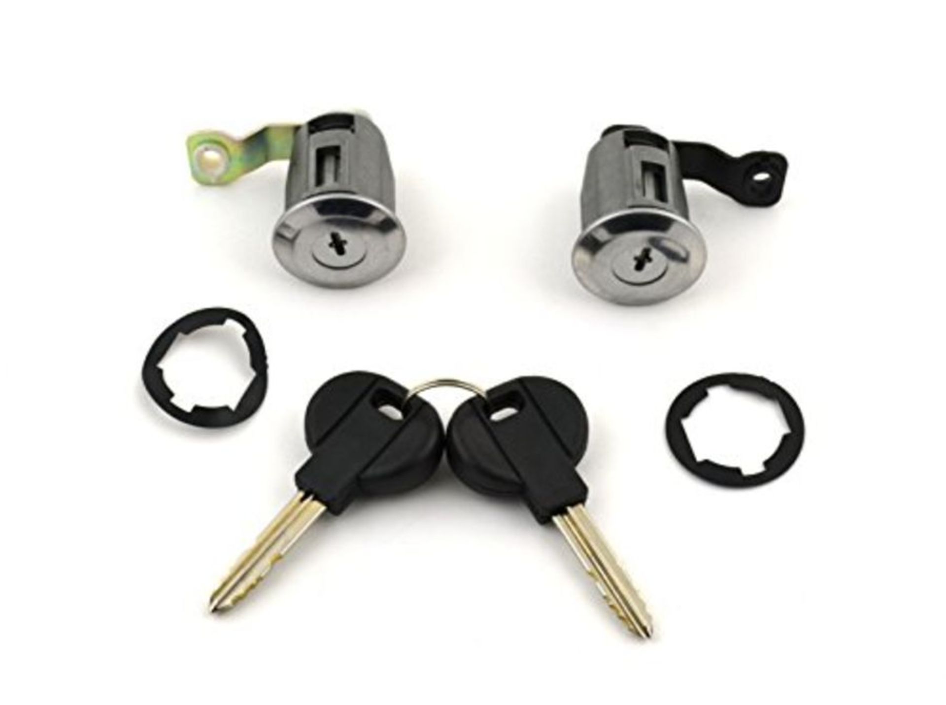 TarosTrade 60-0427-N-83744 Door Lock Cylinders Set Front With 2 Matching Keys