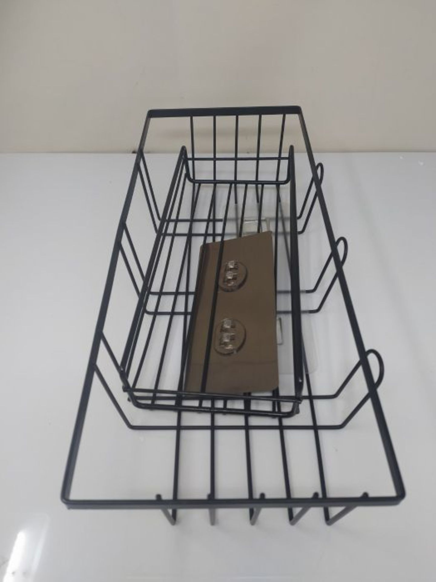 Huryfox Bathroom Storage Shower Caddy, Shelves Organiser Basket No Drill Wall Shelf Ac
