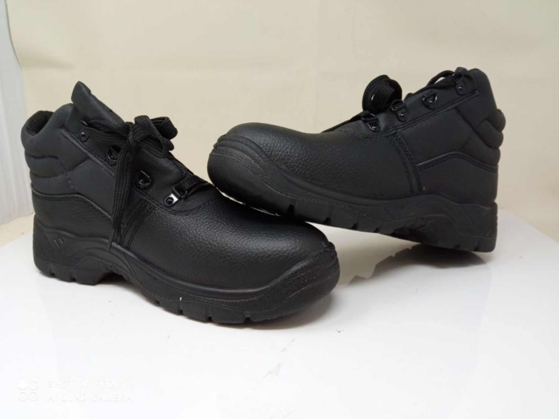 Blackrock Black Leather Work Safety Chukka Boots With Steel Toe Caps And Midsole (UK8 - Image 3 of 3