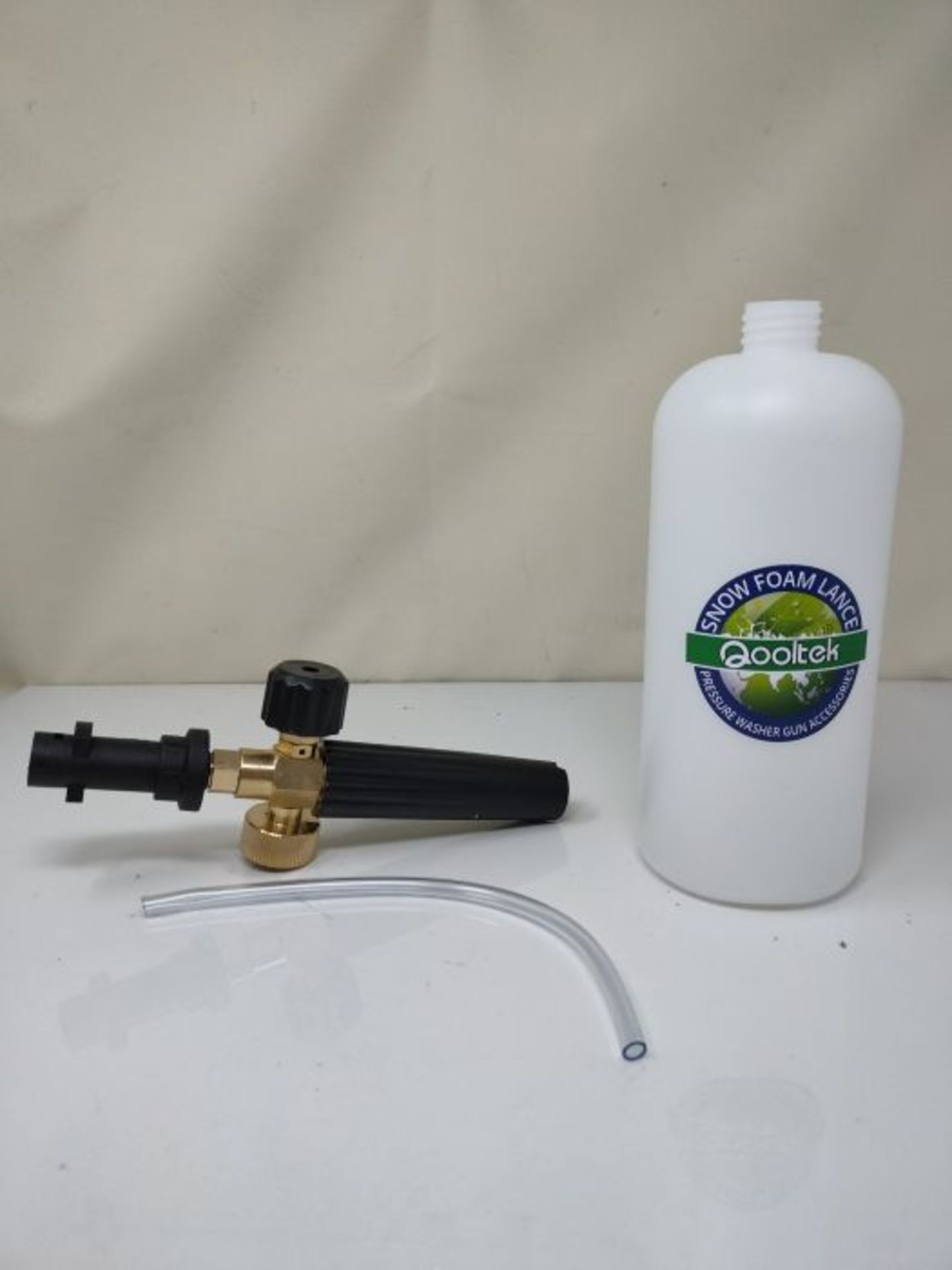 Qooltek Adjustable Foam Cannon 1 Liter Bottle Snow Foam Lance Soap Dispenser Nozzle fo - Image 2 of 3