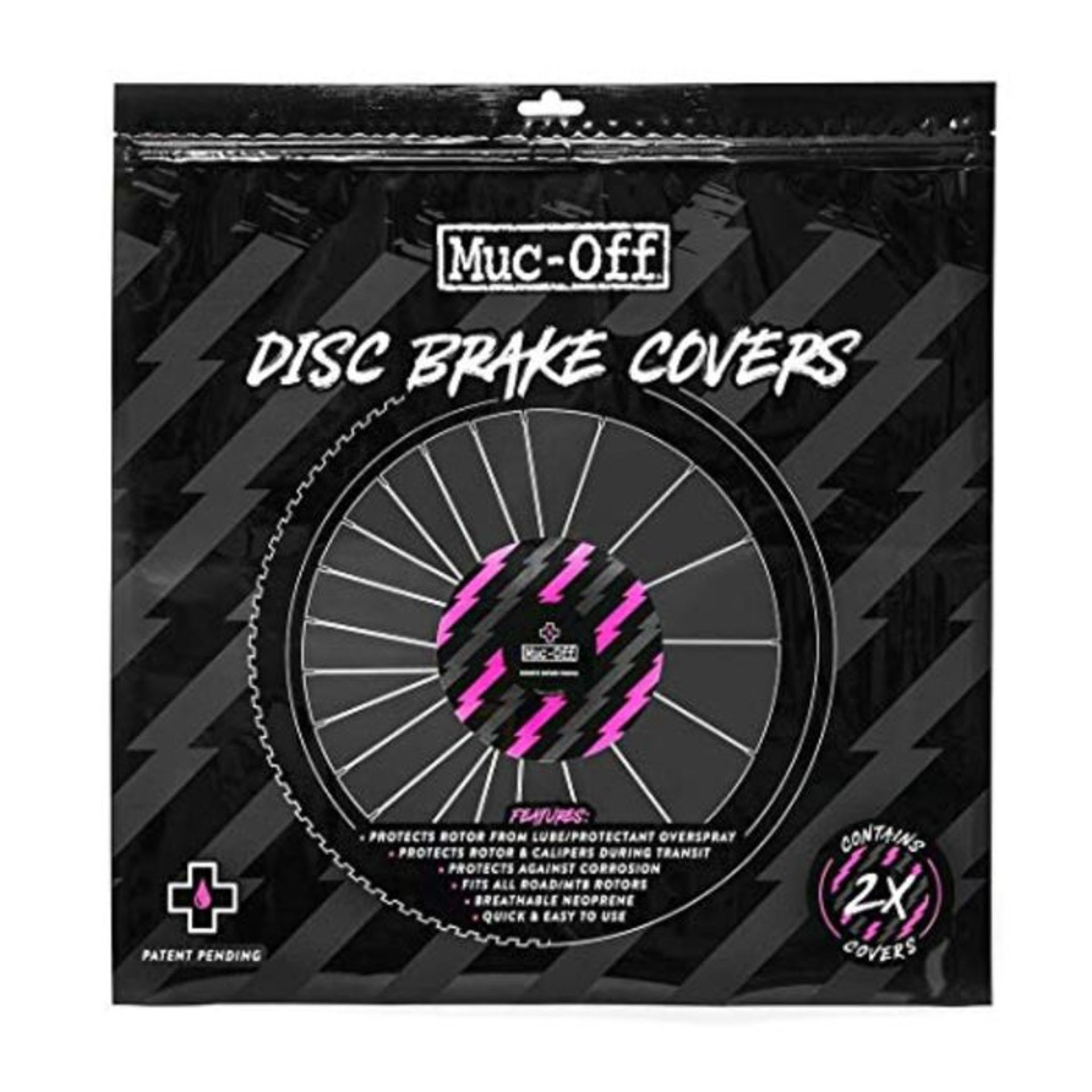 Muc-Off Bolt Disc Brake Covers, Set of 2 - Washable Neoprene Protective Covers for Bic