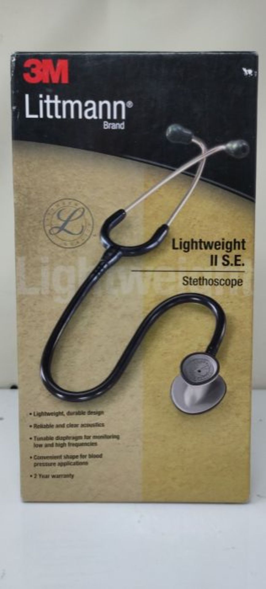 RRP £52.00 3M Littmann Lightweight II S.E. Stethoscopes, Burgundy Tube, 28 inch, 2451 - Image 3 of 3