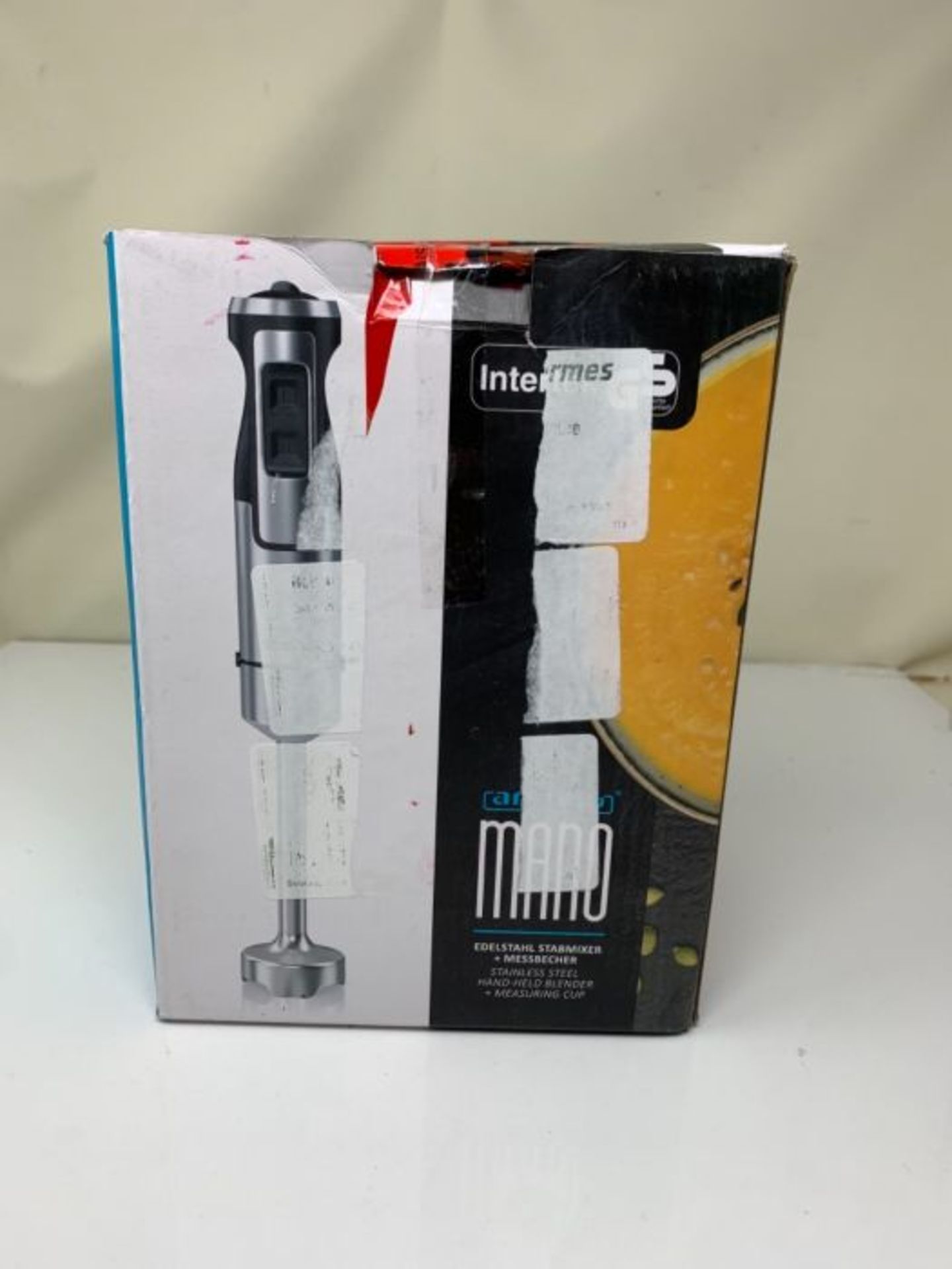 Arendo - Hand blender 1000 watt stainless steel - four-wing knife - purée rod - conti - Image 2 of 3