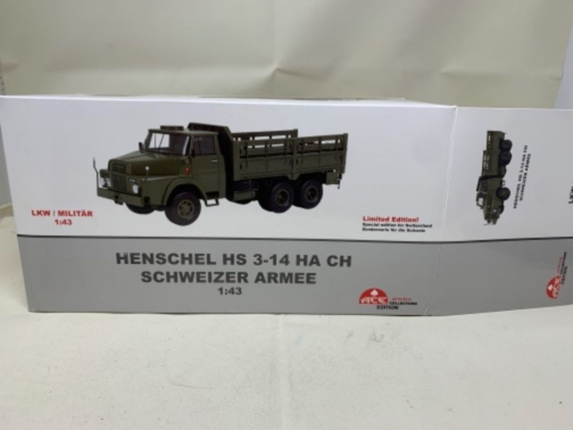 RRP £92.00 Arwci ACE 85005508 1/43 Henschel HS 3-14 HA CH 8,2t gl 6x6 Militär Die-Cast Collector - Image 2 of 3