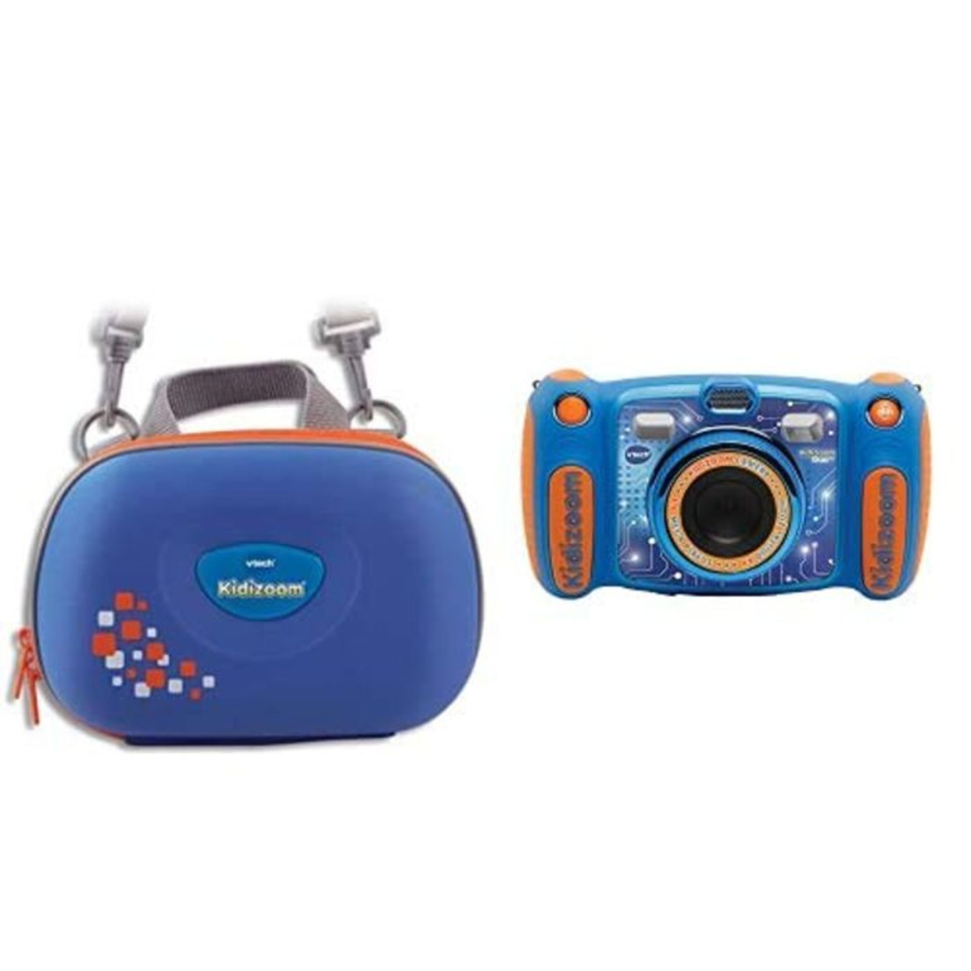 RRP £57.00 VTech Kidizoom Duo 5.0, Blue + Kidizoom Camera Case| Portable Hard Case for Children |