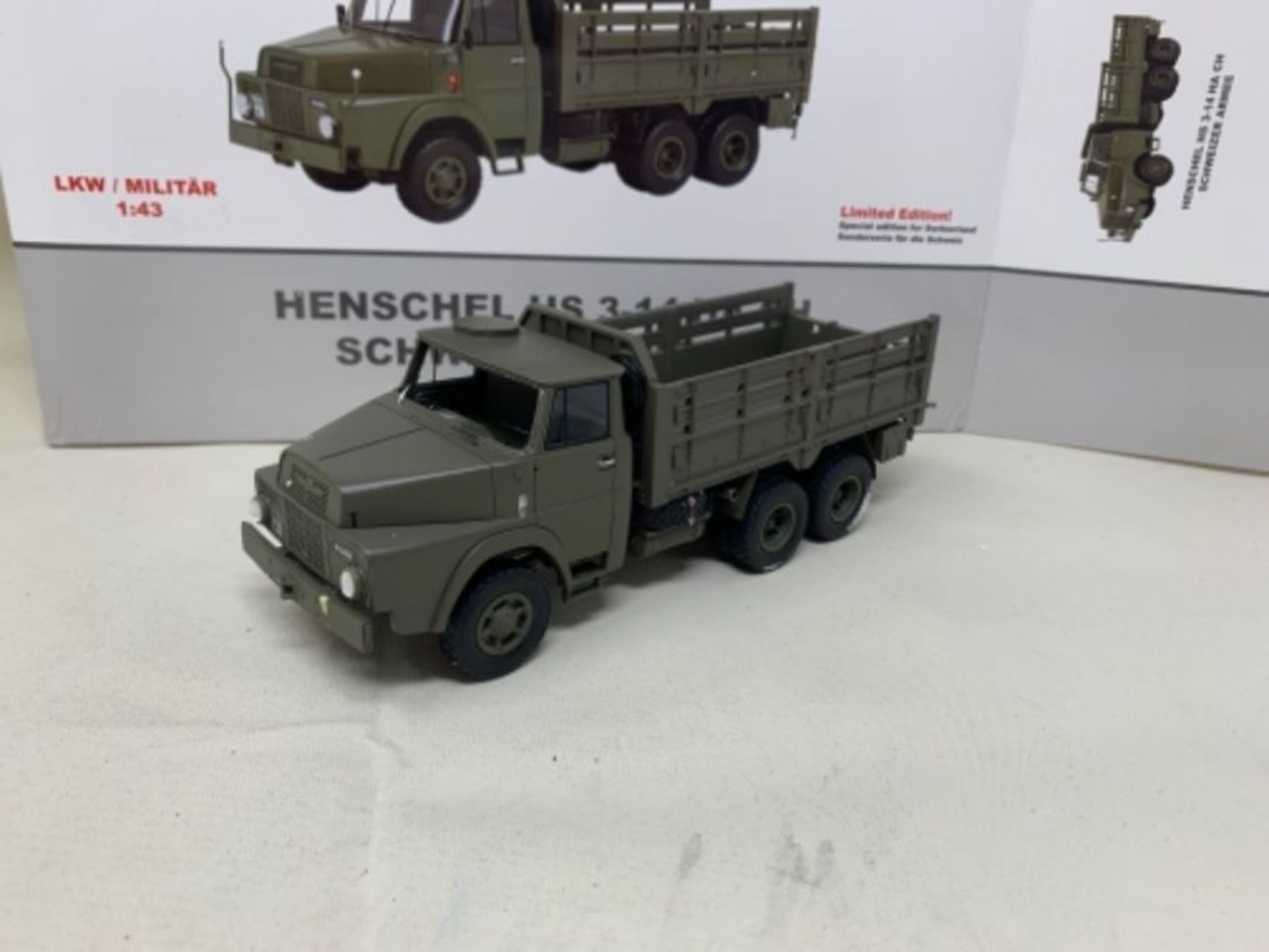 RRP £92.00 Arwci ACE 85005508 1/43 Henschel HS 3-14 HA CH 8,2t gl 6x6 Militär Die-Cast Collector - Image 3 of 3