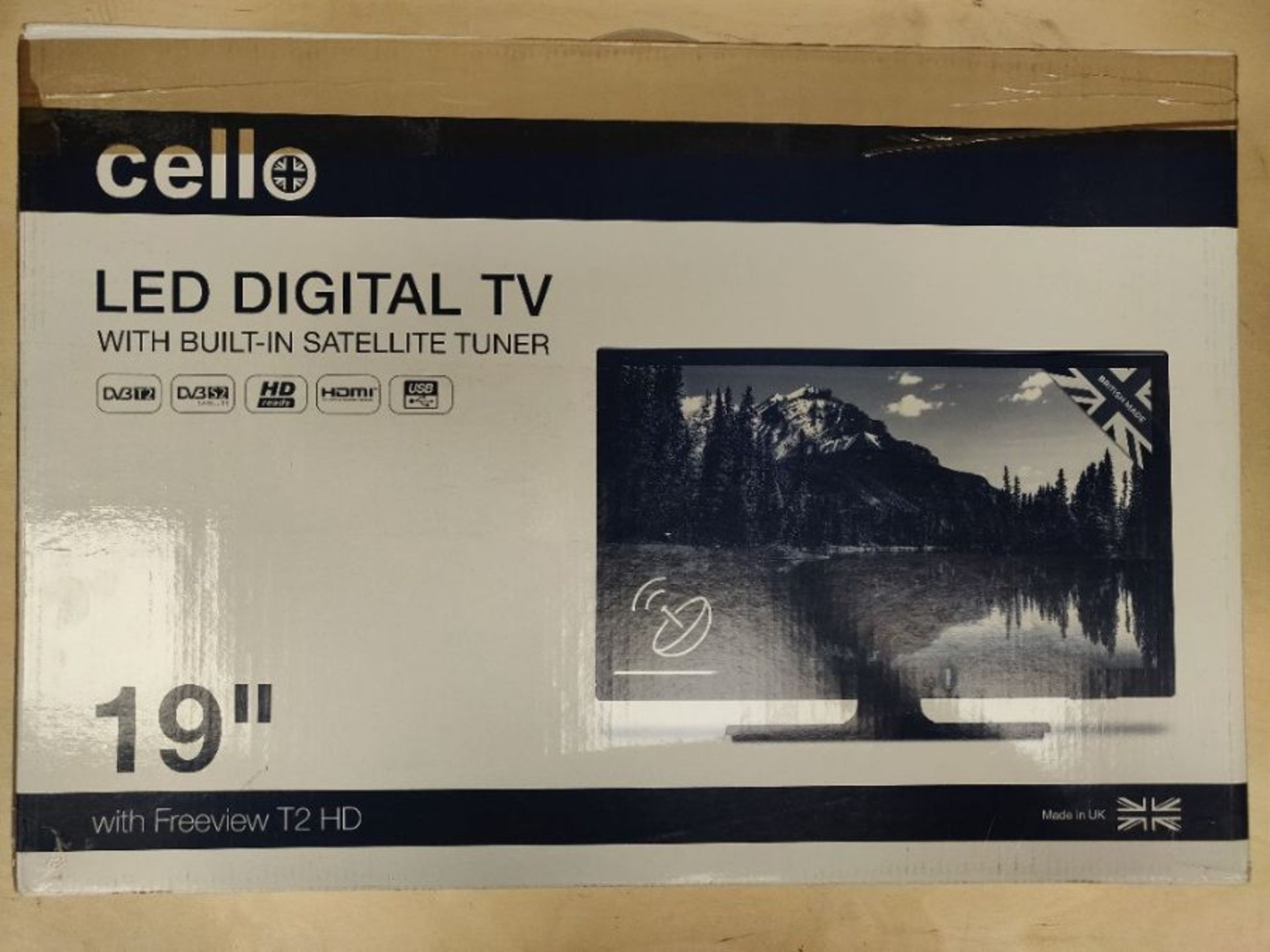 RRP £100.00 Cello ZSO291 193 Digital LED TV with Freeview and Built In Satellite Tuner , Black - Image 2 of 3