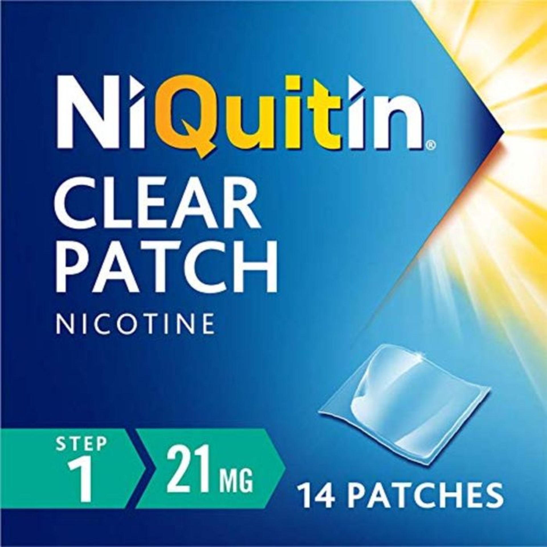 NiQuitin Clear 24 Hour 14 Patches Step 1, 21 mg - 2 Week Kit