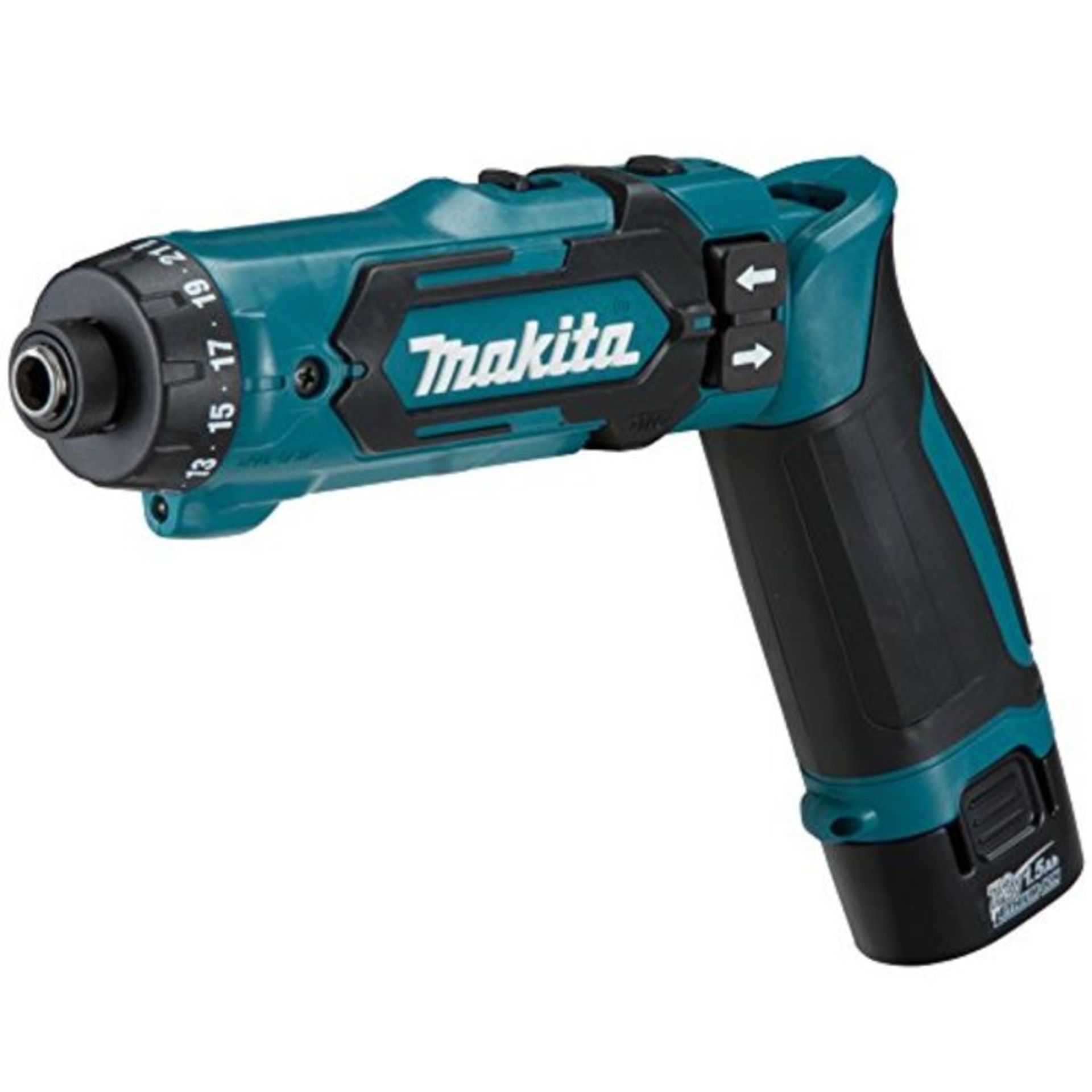 RRP £162.00 Makita DF012DSE 7.2V Li-ion Pencil Drill Driver Complete with 2 x 1.5 Ah Li-Ion Batter