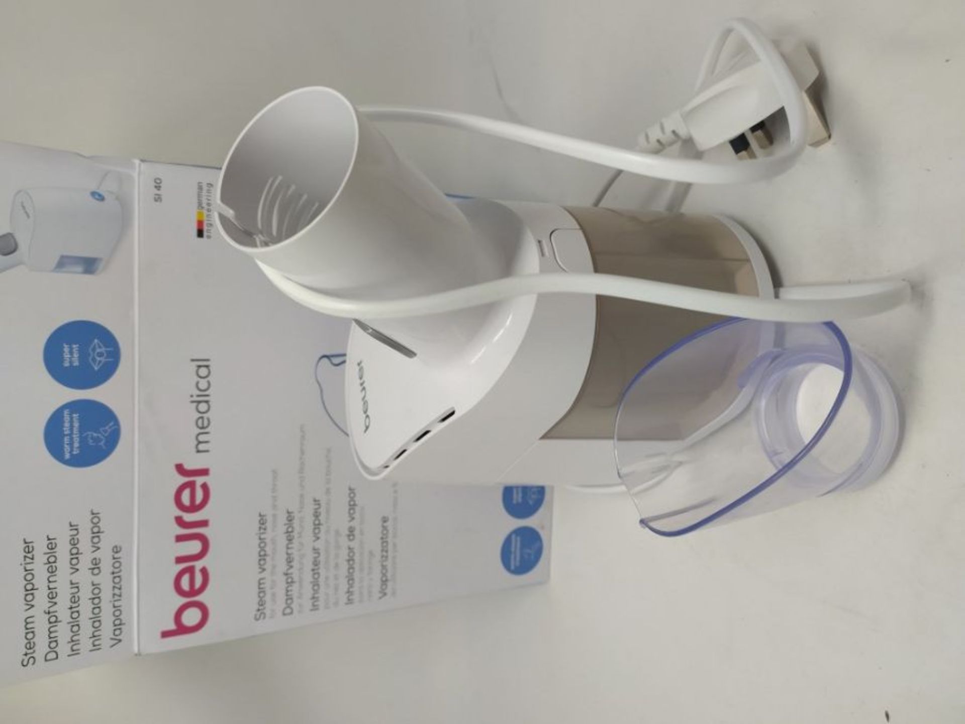 Beurer SI40 Steam Inhaler | Soothing steam Treatment for The Upper Airways | Nebulisat - Image 2 of 2