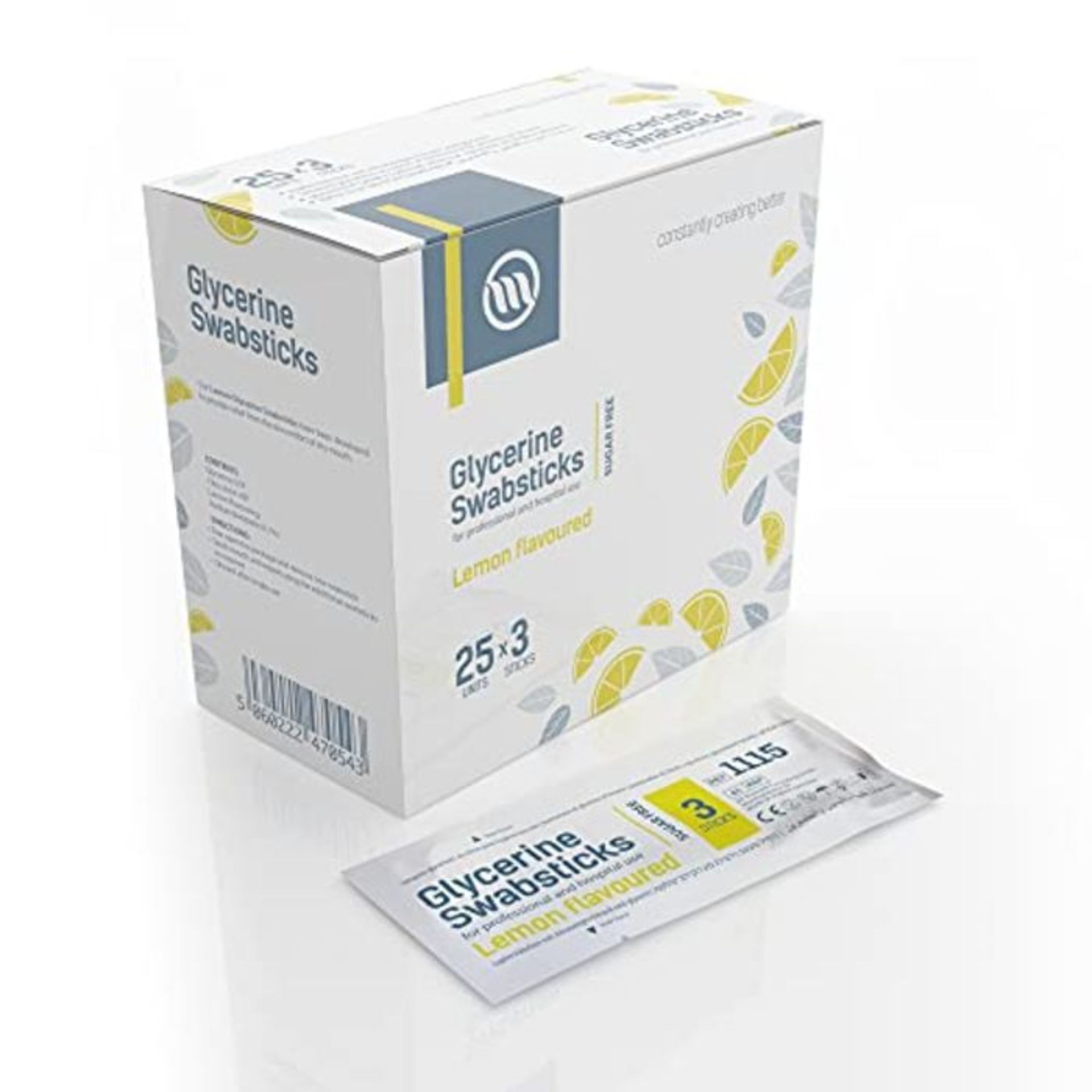 Optimum Medical Glycerin Swabsticks  Lemon or Blackcurrant Flavour Pleasant Tasting