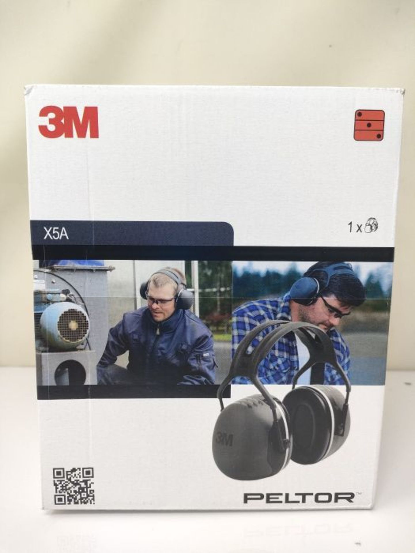 3M PELTOR X5A Ear Defenders Headband, Black - Image 3 of 3
