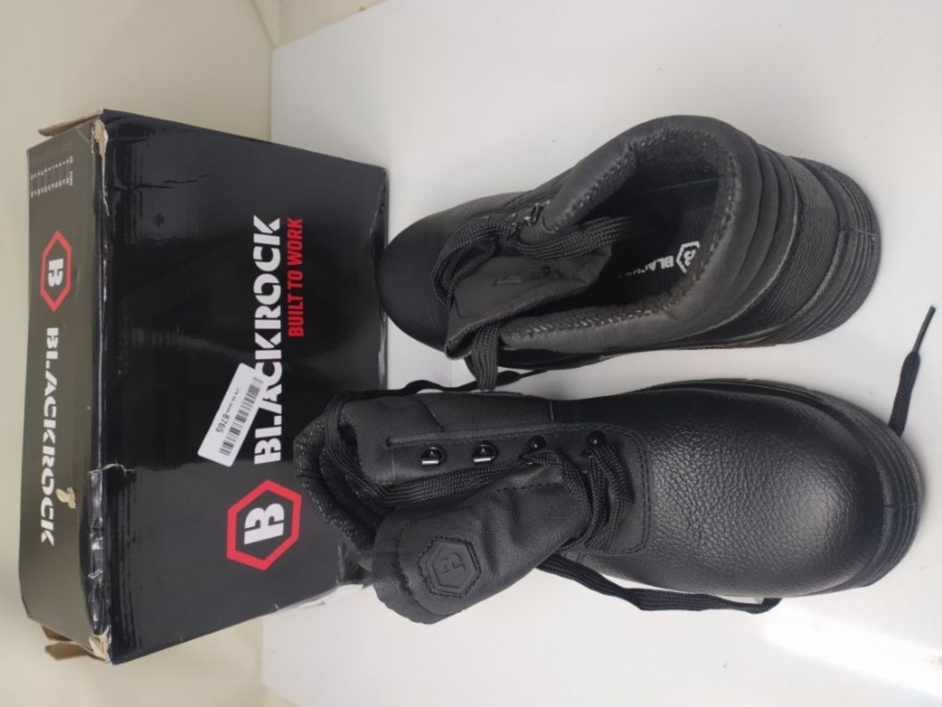 Blackrock Black Leather Work Safety Chukka Boots With Steel Toe Caps And Midsole (UK8 - Image 2 of 2