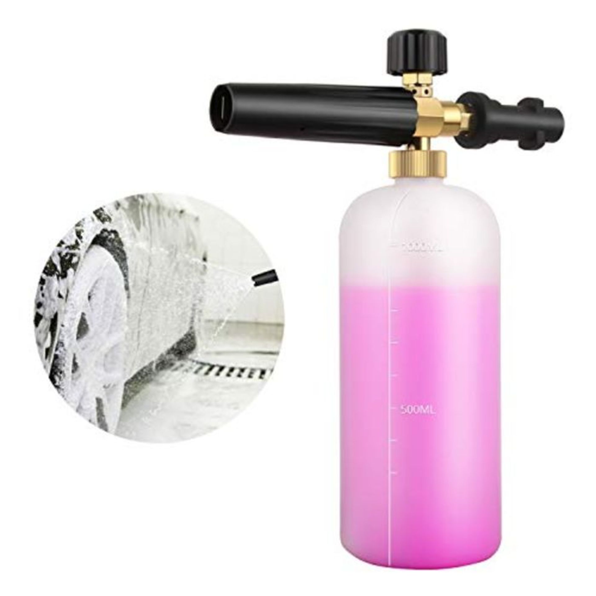 Qooltek Adjustable Foam Cannon 1 Liter Bottle Snow Foam Lance Soap Dispenser Nozzle fo