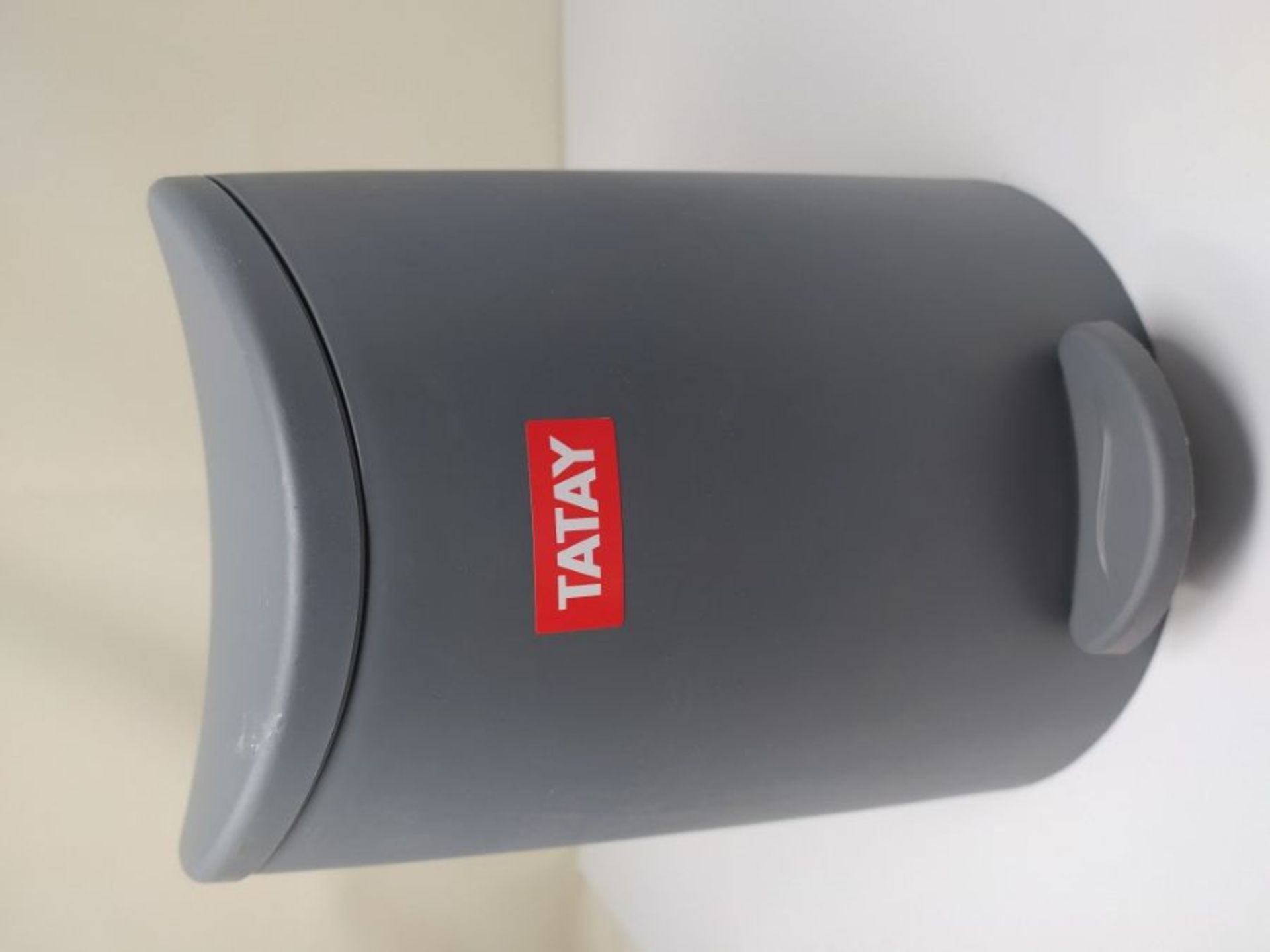 Tatay Standard Bathroom Pedal Bin, 3L, Grey, One Size - Image 2 of 2