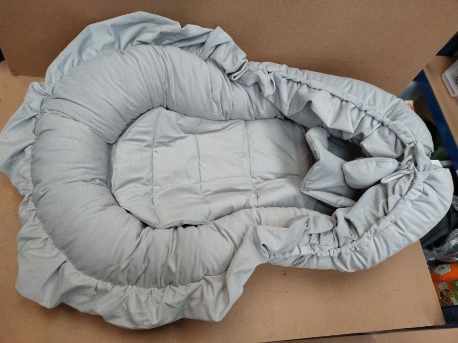 Baby Nest Set Newborn 90 x 50 cm - Cuddly Nest Baby Cot Bumper Bed Cocoon Grey - Image 2 of 2