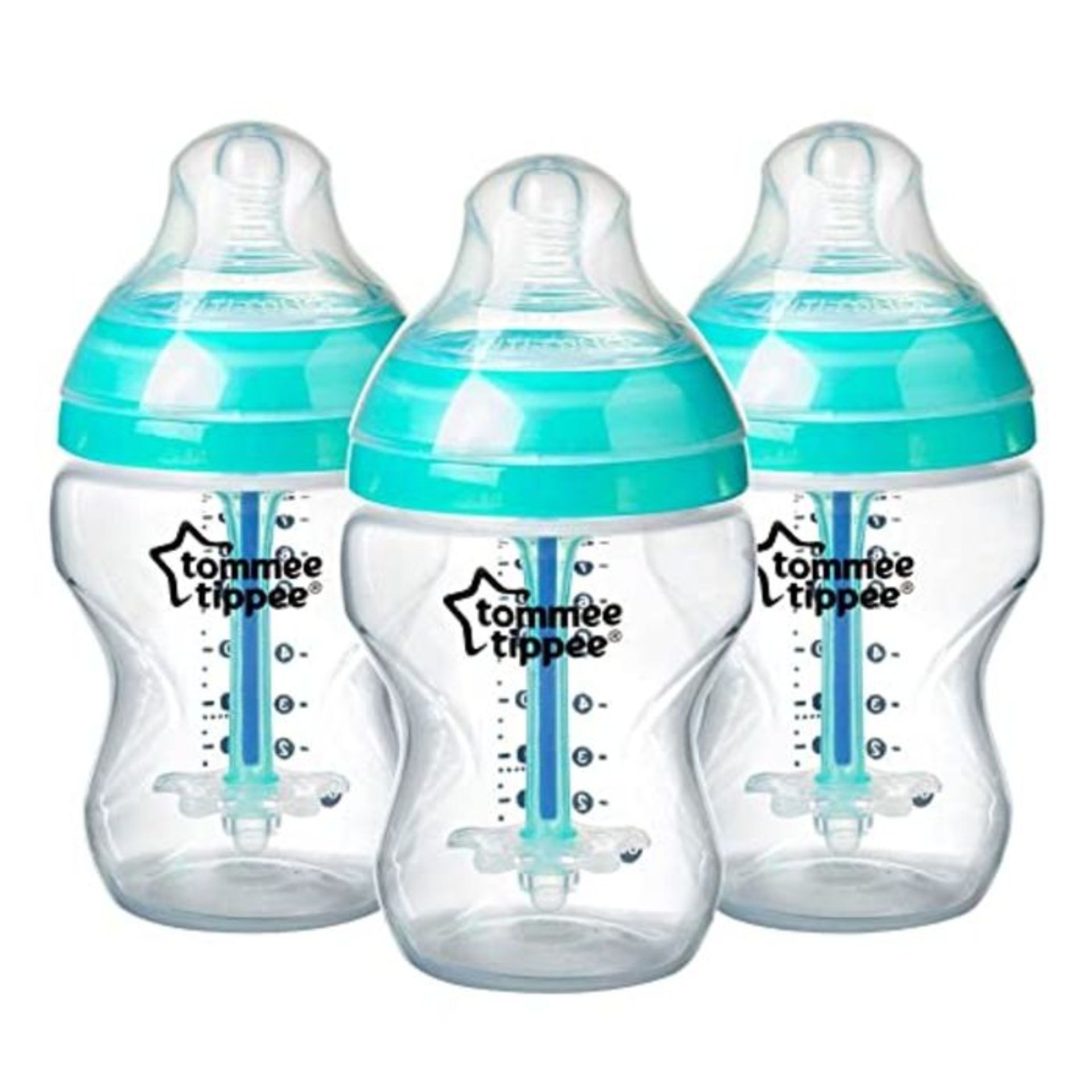 Tommee Tippee Advanced Anti-Colic Baby Bottle, Breast-Like Teat and Heat Sensing Techn