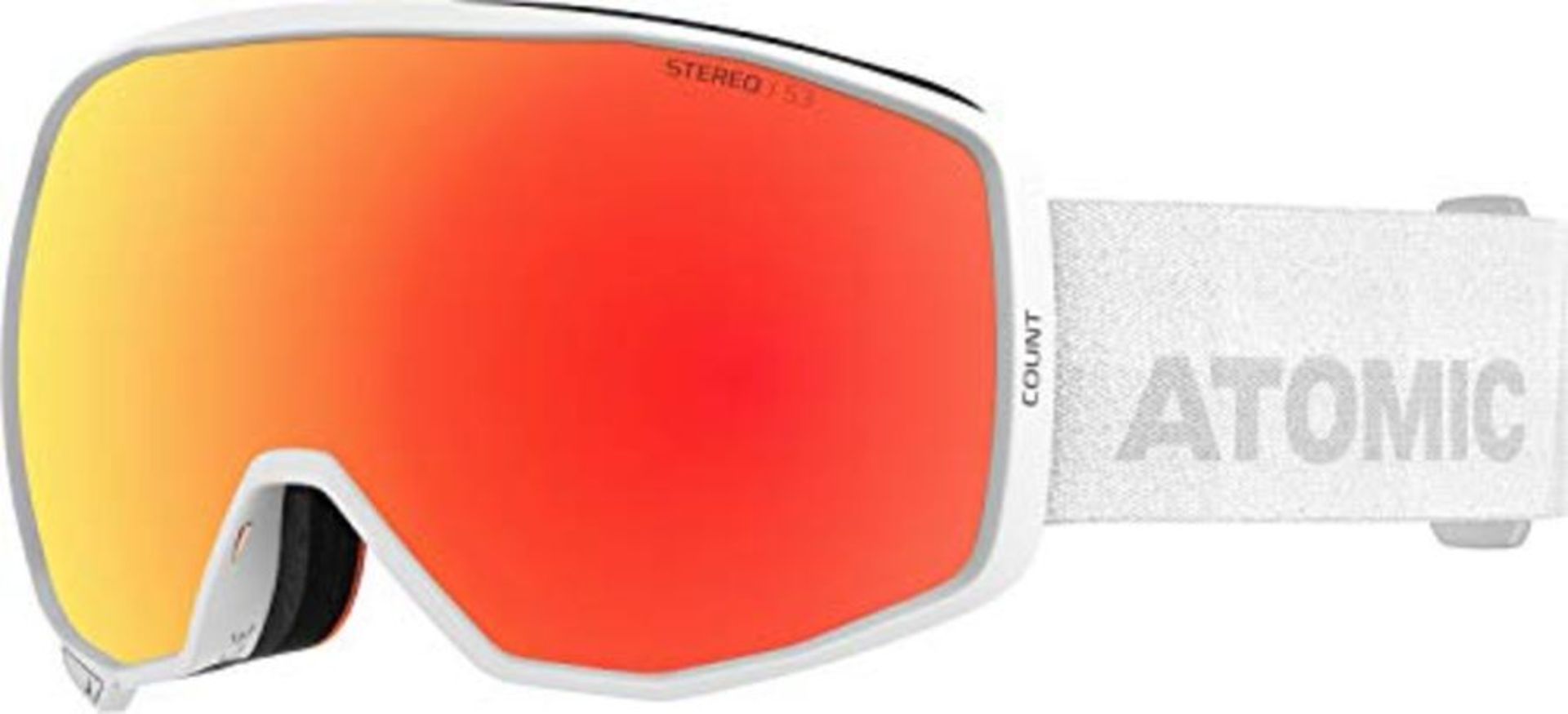 RRP £76.00 ATOMIC Unisex Adult Count Stereo Skibrillen, Weiß, NS EU