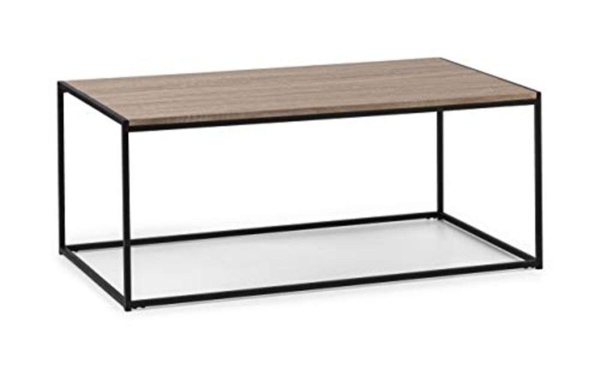 Julian Bowen Tribeca Coffee Table, Sonoma Oak/Black