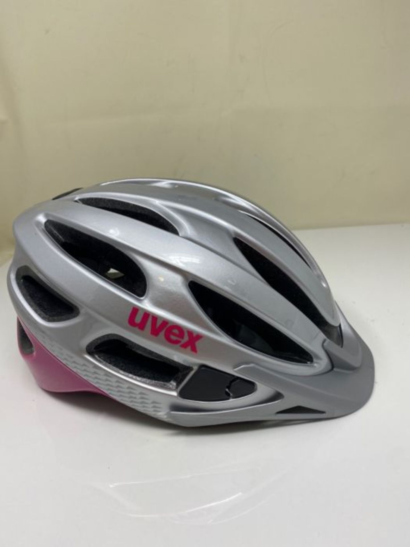 RRP £74.00 Uvex Unisex-Adult, true bike helmet, silver - fuchsia, 55-58 cm - Image 3 of 3
