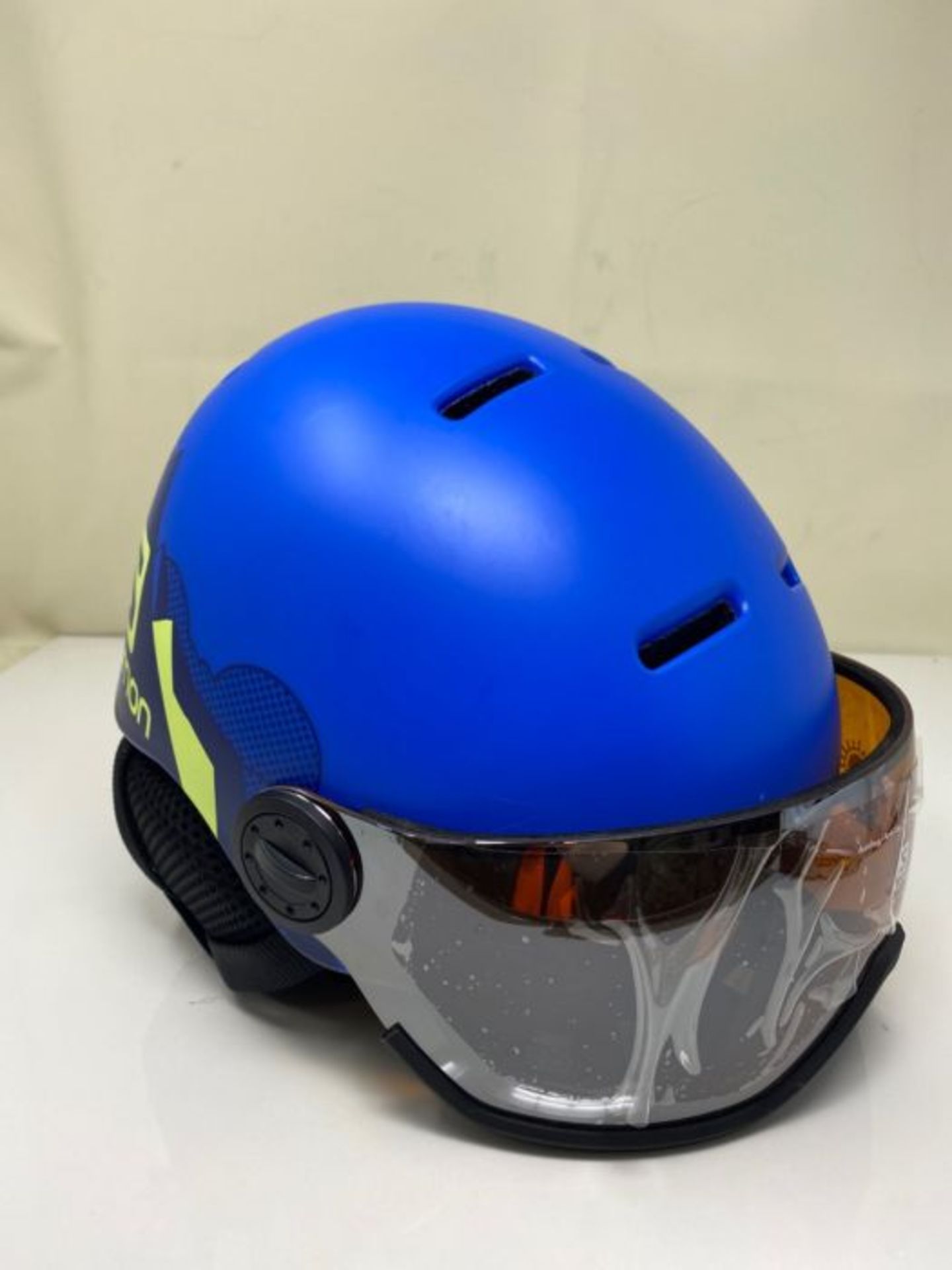 RRP £63.00 Helmet GROM VISOR Pop Blue Mat/UNIVER - Image 3 of 3