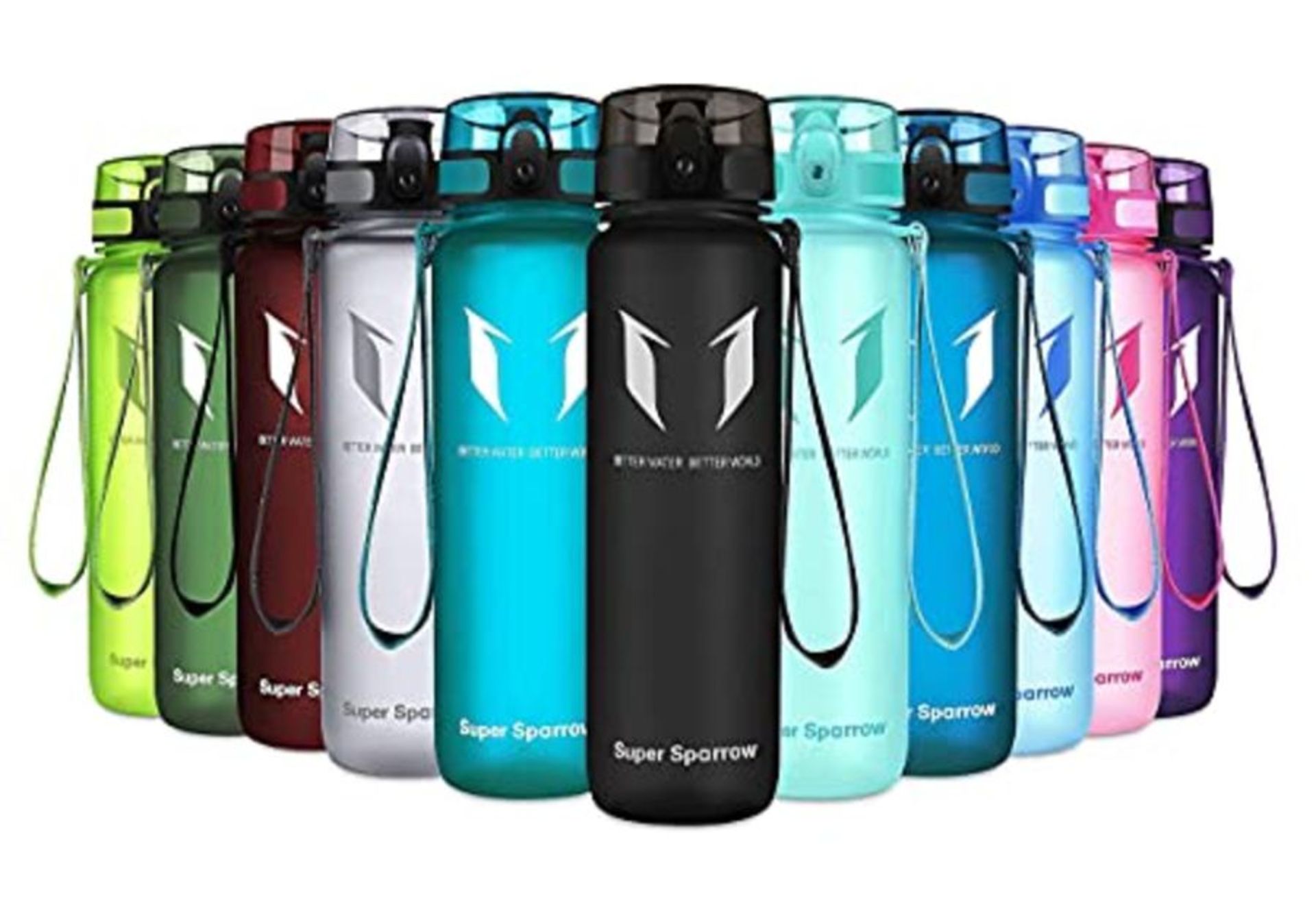 Super Sparrow Sports Water Bottle -1000ml - Non-Toxic BPA Free & Eco-Friendly Tritan C