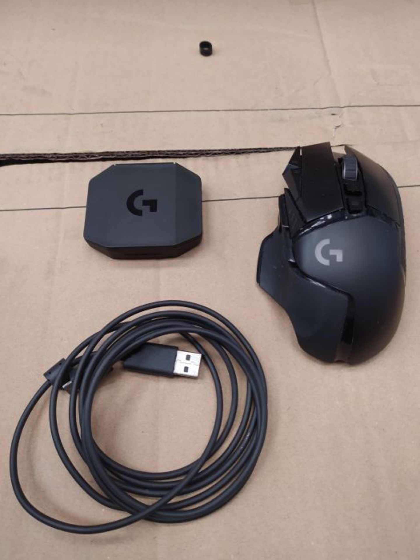 RRP £105.00 Logitech G502 LIGHTSPEED Wireless Gaming Mouse, HERO 25K Sensor, 25,600 DPI, RGB, Adju - Image 3 of 3