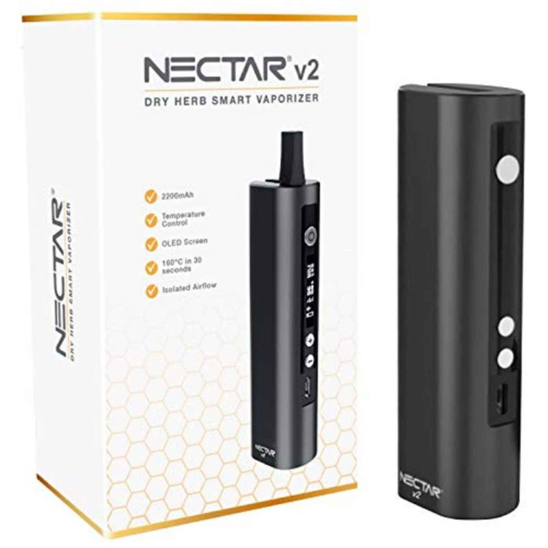 RRP £51.00 Nectar v2 | Convection Vaporizer, 2600mAh, Isolated Airflow, 3 Year Warranty, Portable