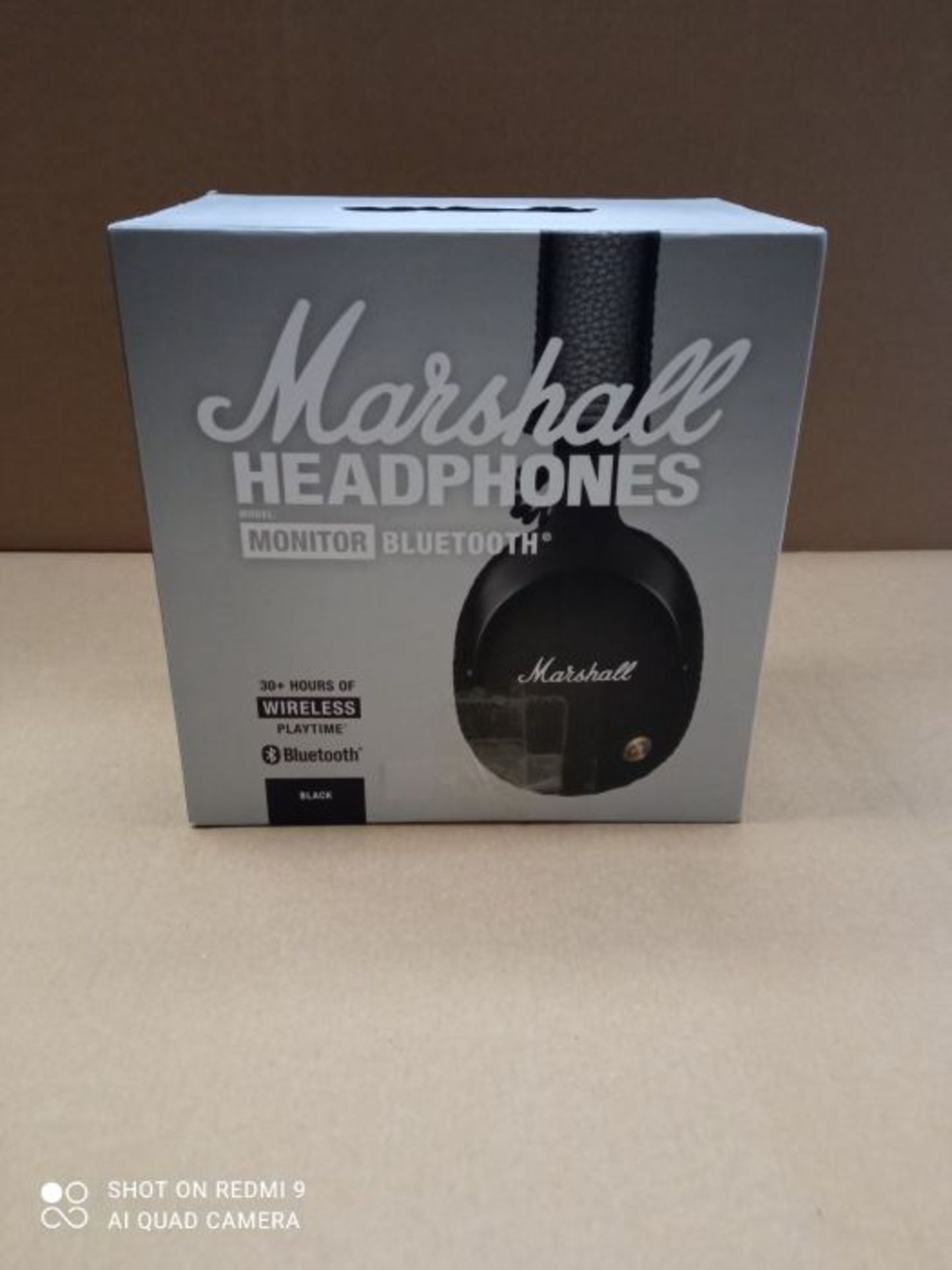 RRP £249.00 Marshall Monitor Bluetooth Headphones - Black - Image 2 of 3