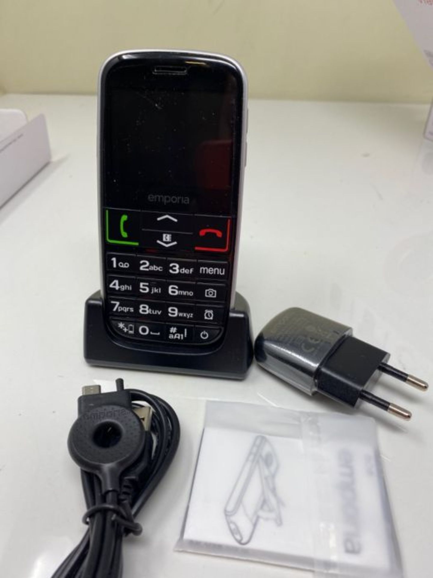 RRP £52.00 Emporia EUPHORIA 2.3" 90g Black, Silver - mobile phones (Single SIM, MiniSIM, Alarm cl - Image 3 of 3