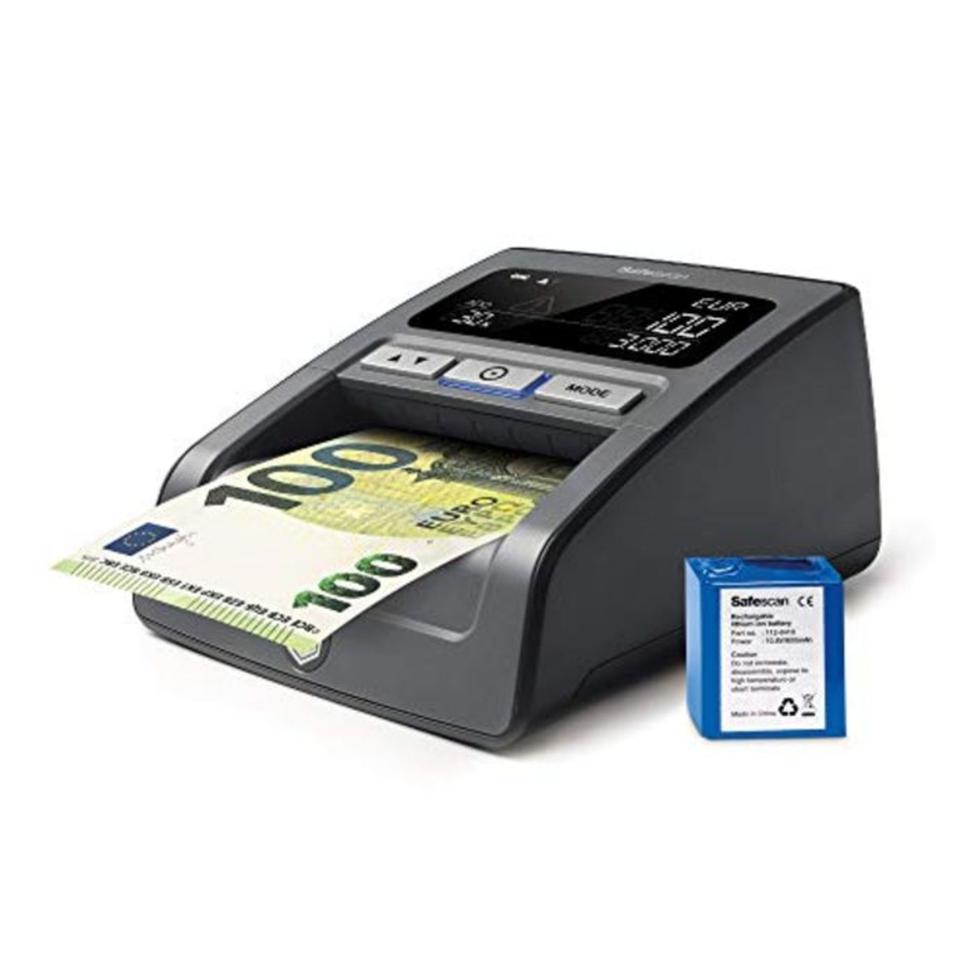 RRP £141.00 Safescan 155-SX - Banknote Detector Rechargeable Battery Included